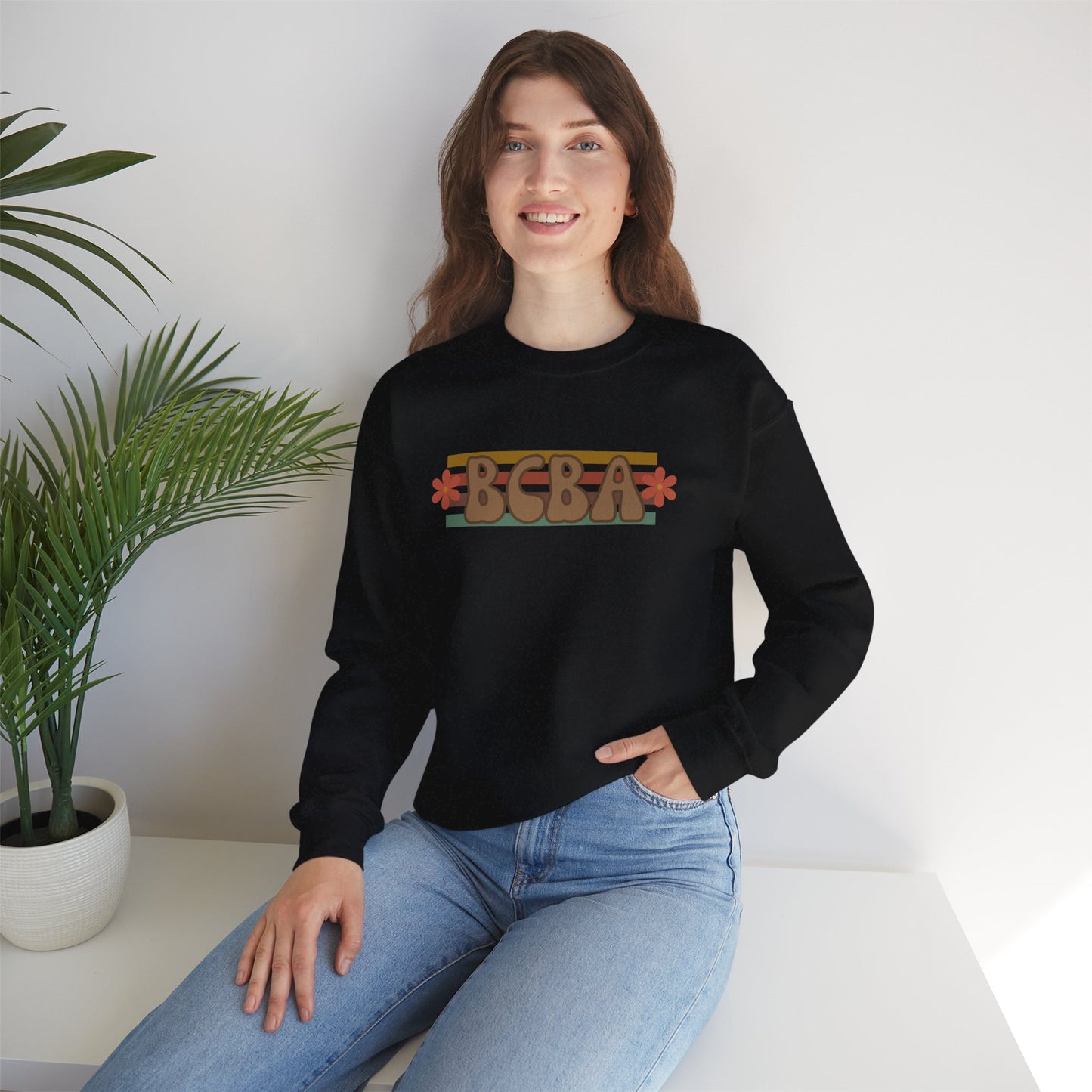 BCBA Retro Floral Crewneck Sweatshirt