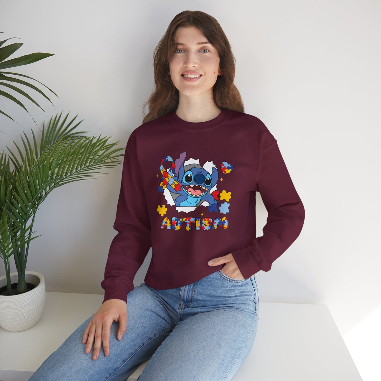 Autism Puzzle Crewneck Sweatshirt