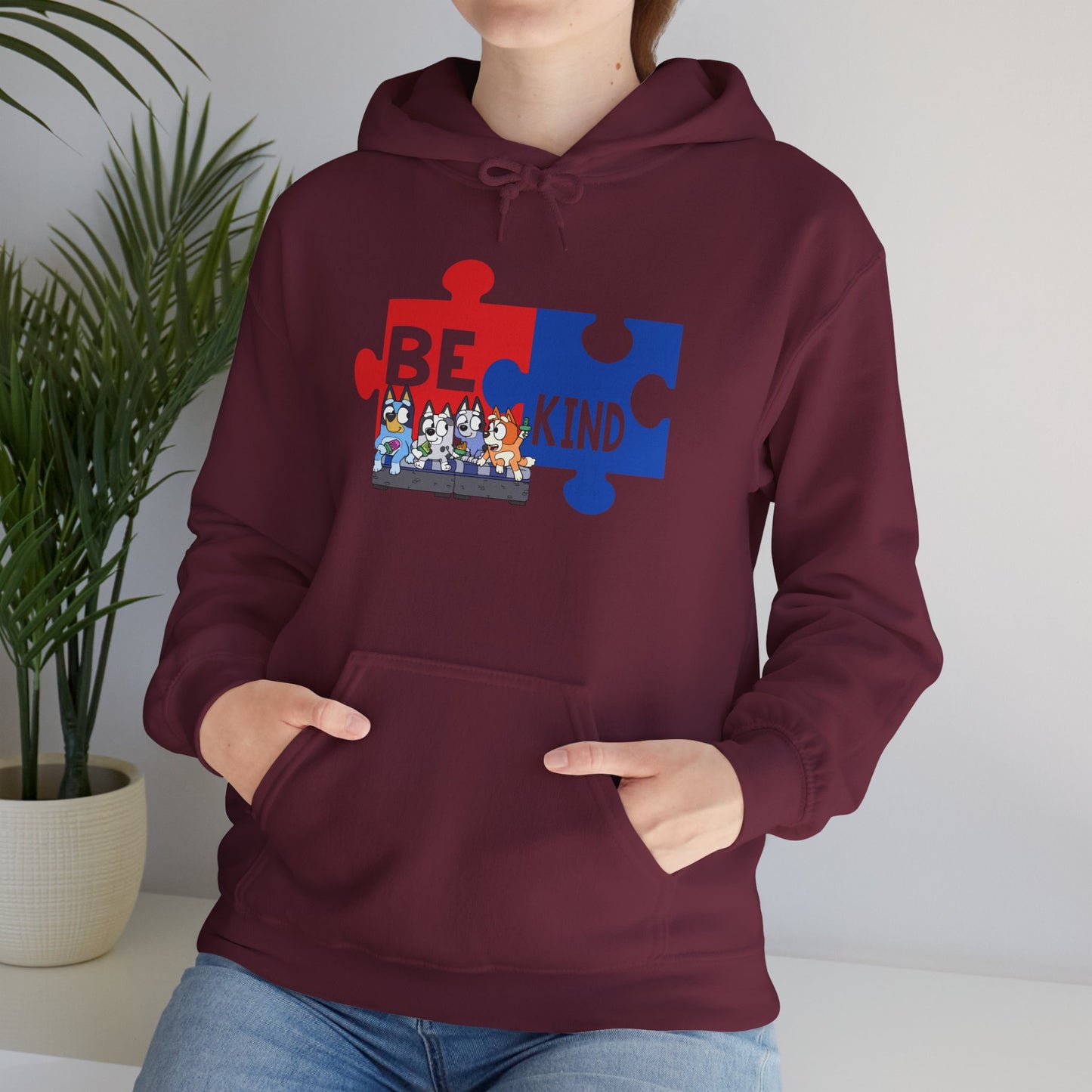Be Kind Puzzle Hoodie – Autism Awareness Community Sweatshirt