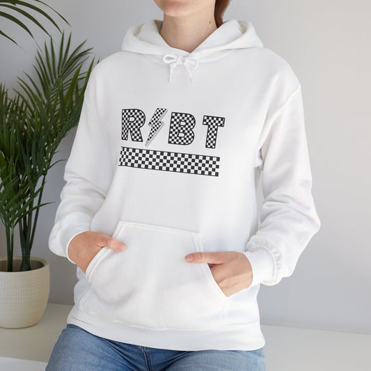 RBT Lightening Bolt Checkered Hooded Sweatshirt