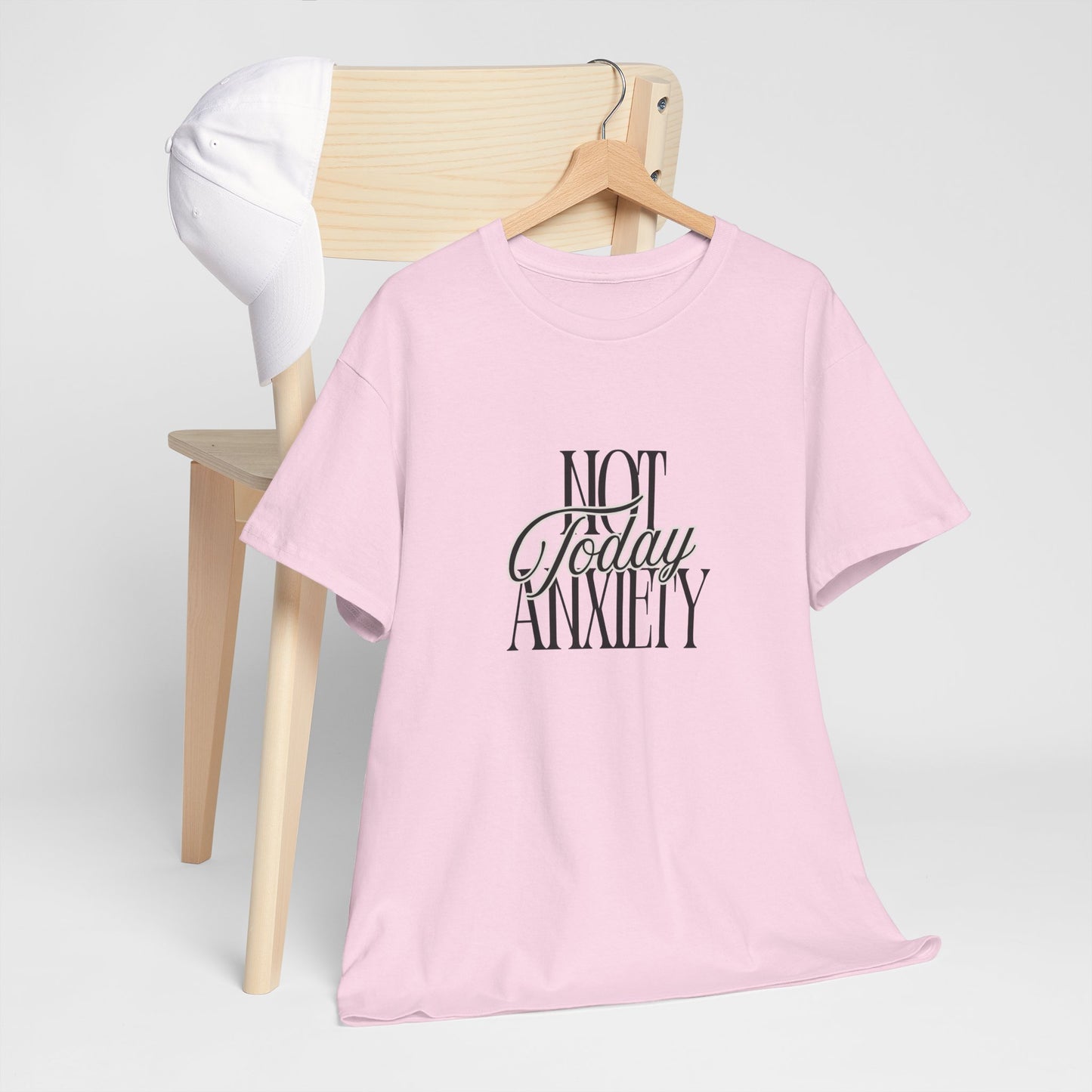 Mental Health Awareness Tee - "Not Today Anxiety" Unisex Cotton T-Shirt