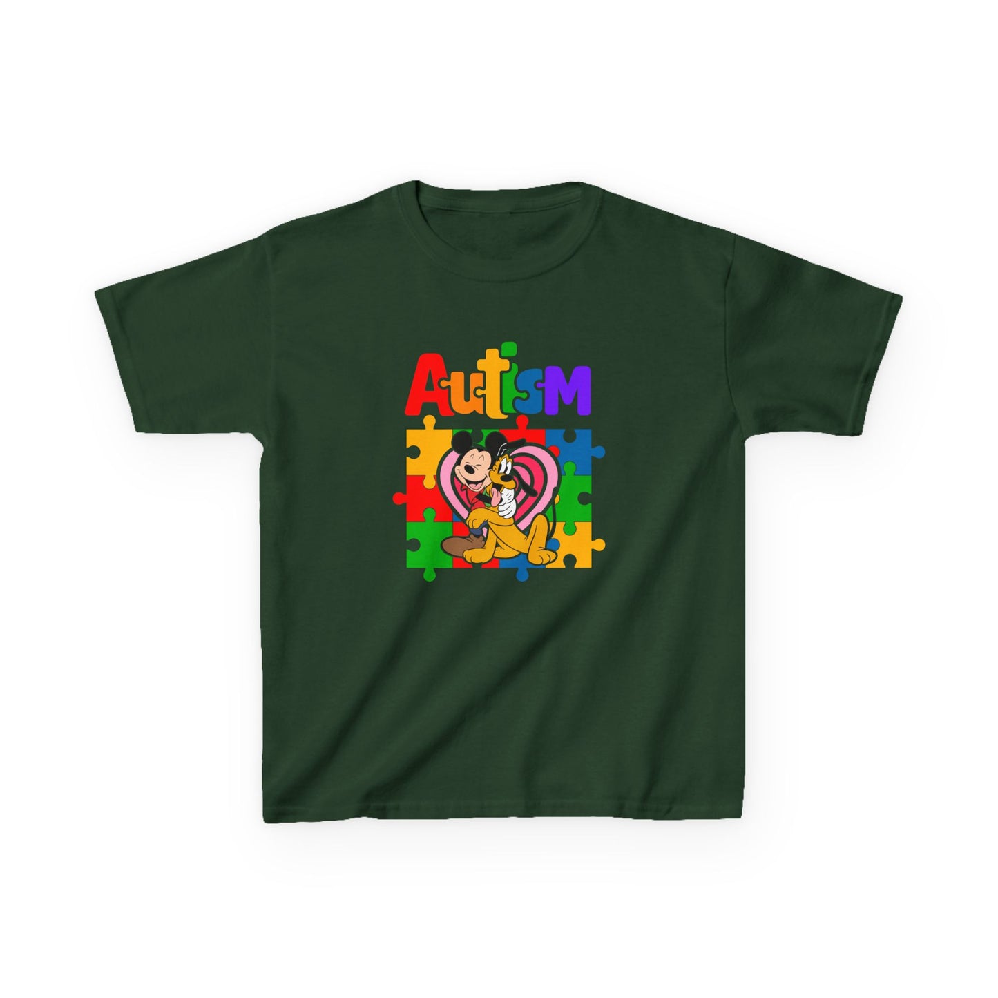 Kids Autism Awareness Puzzle Heart T-Shirt