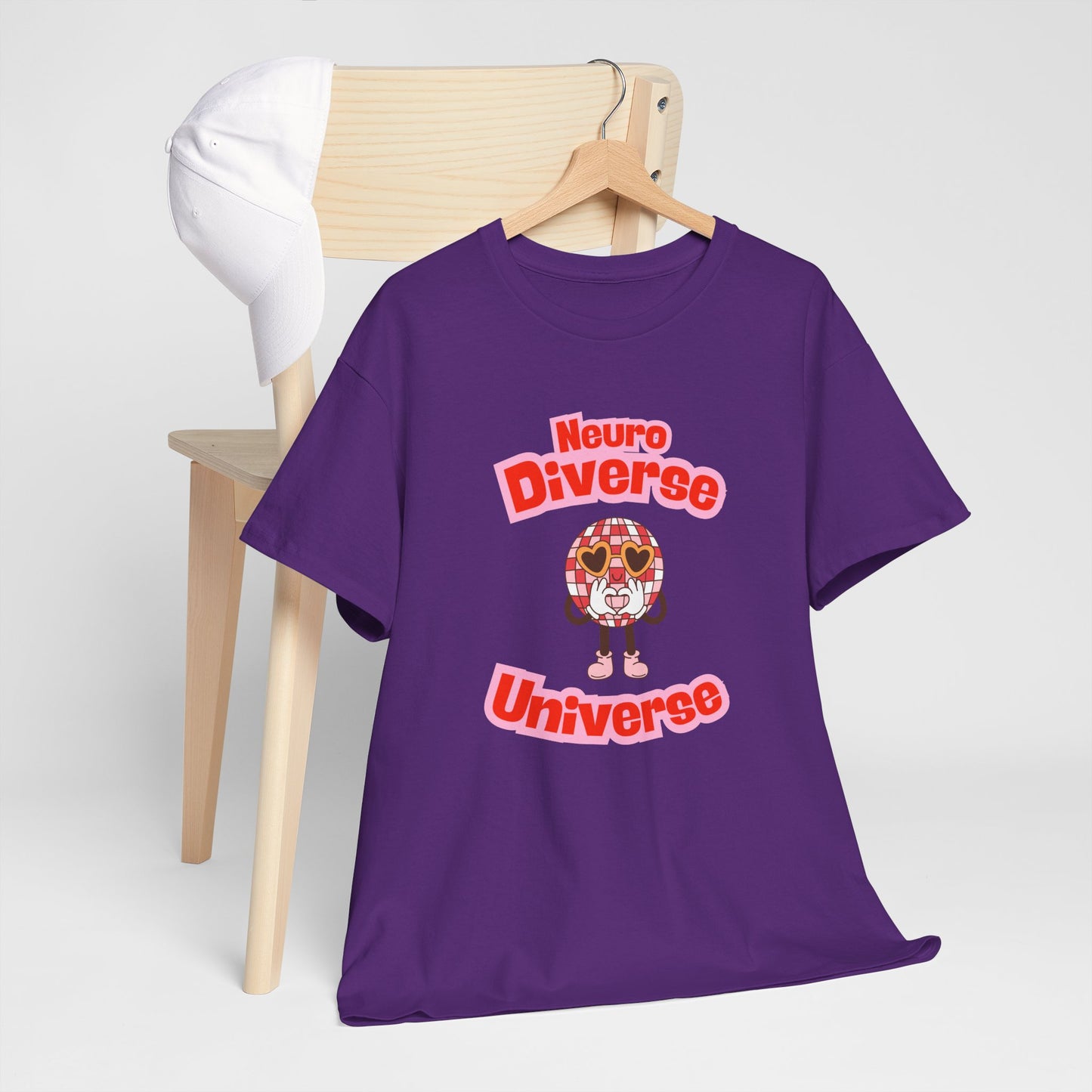 Neuro Diverse Universe Tee - Unisex Heavy Cotton T-Shirt for Inclusivity and Awareness