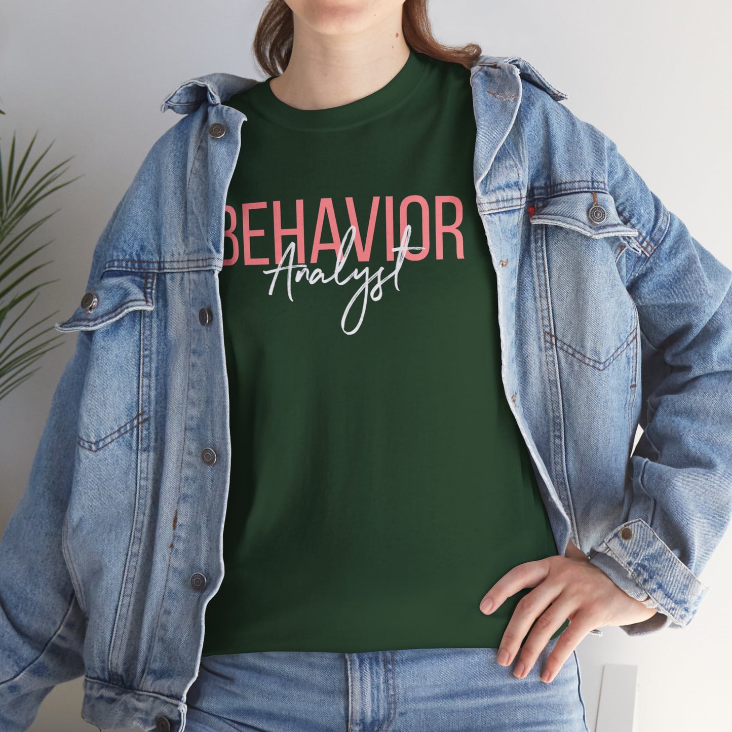 Behavior Analyst Tee — Pink Script Behavioral Science T-Shirt