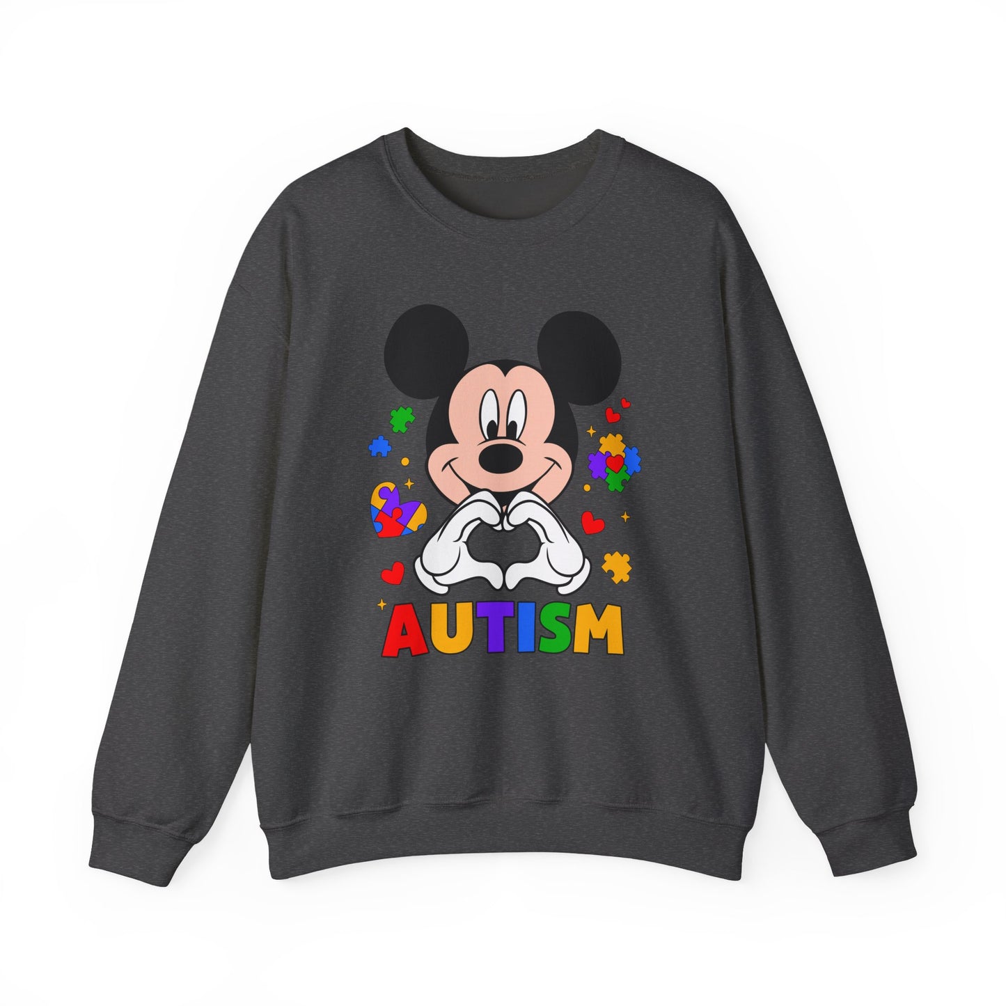 Autism Awareness Cartoon Crewneck Sweatshirt