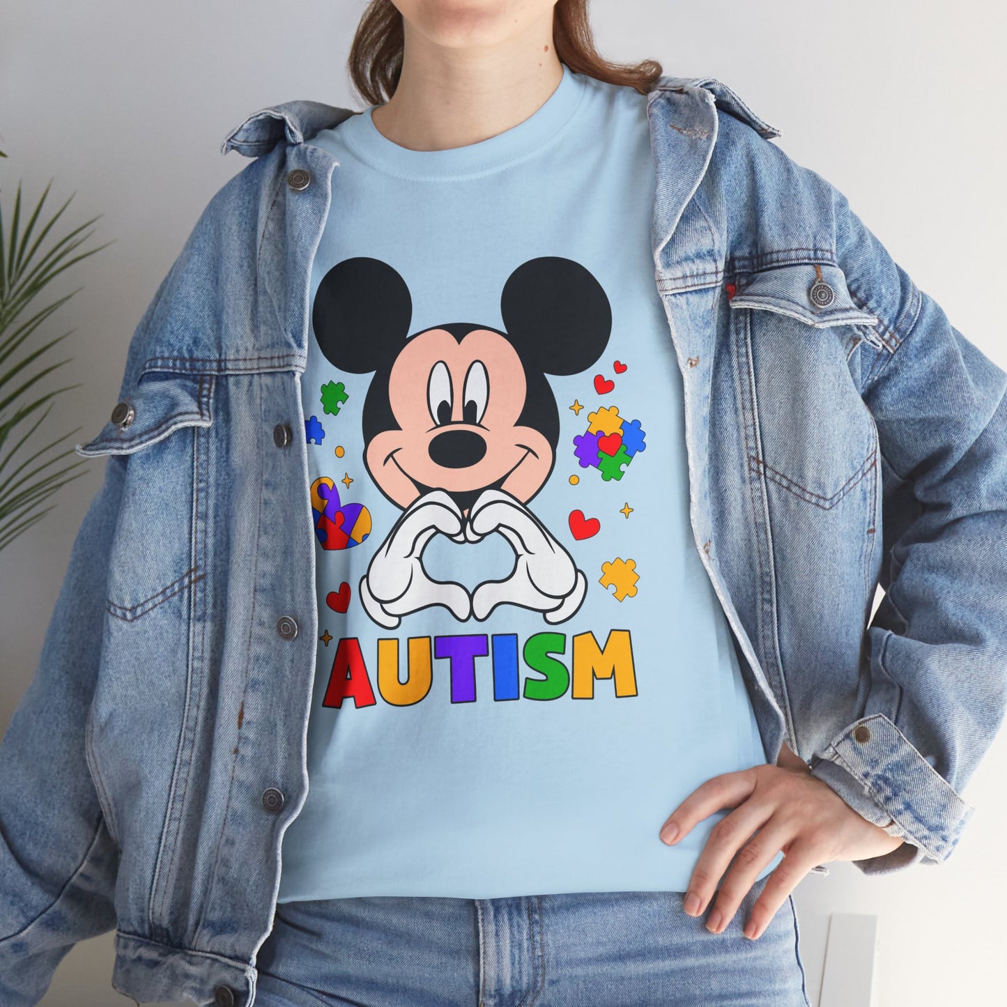 Autism Awareness T-Shirt — Colorful Puzzle Heart Design