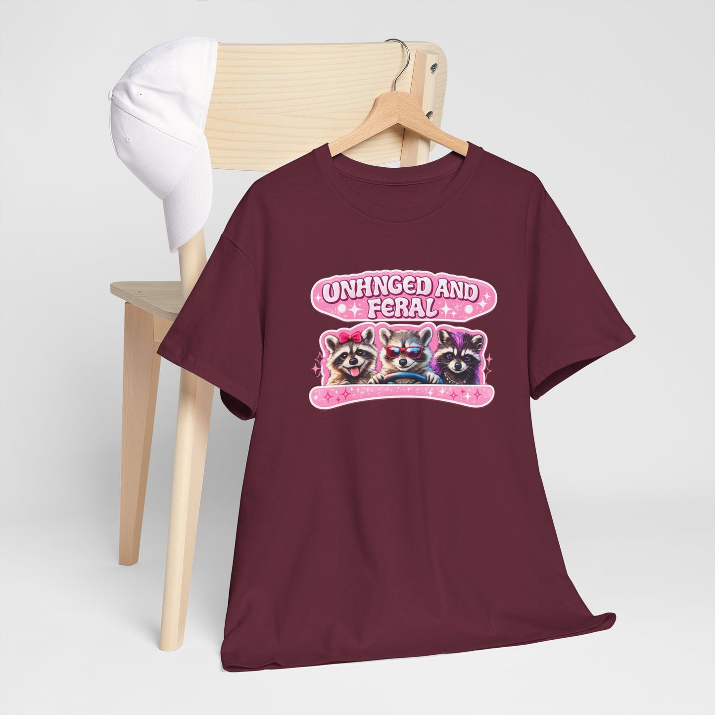 Unhinged and Feral Raccoon Tee