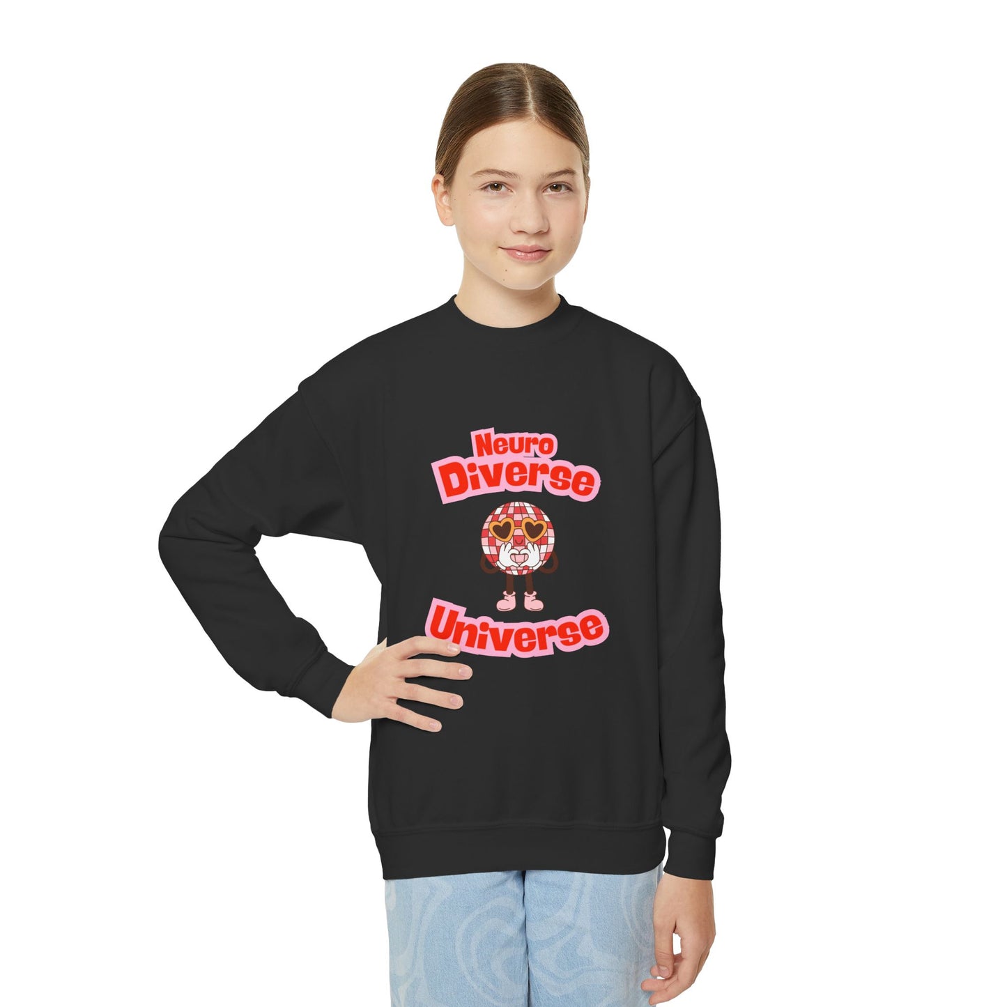 Neuro Diverse Universe Youth Crewneck Sweatshirt