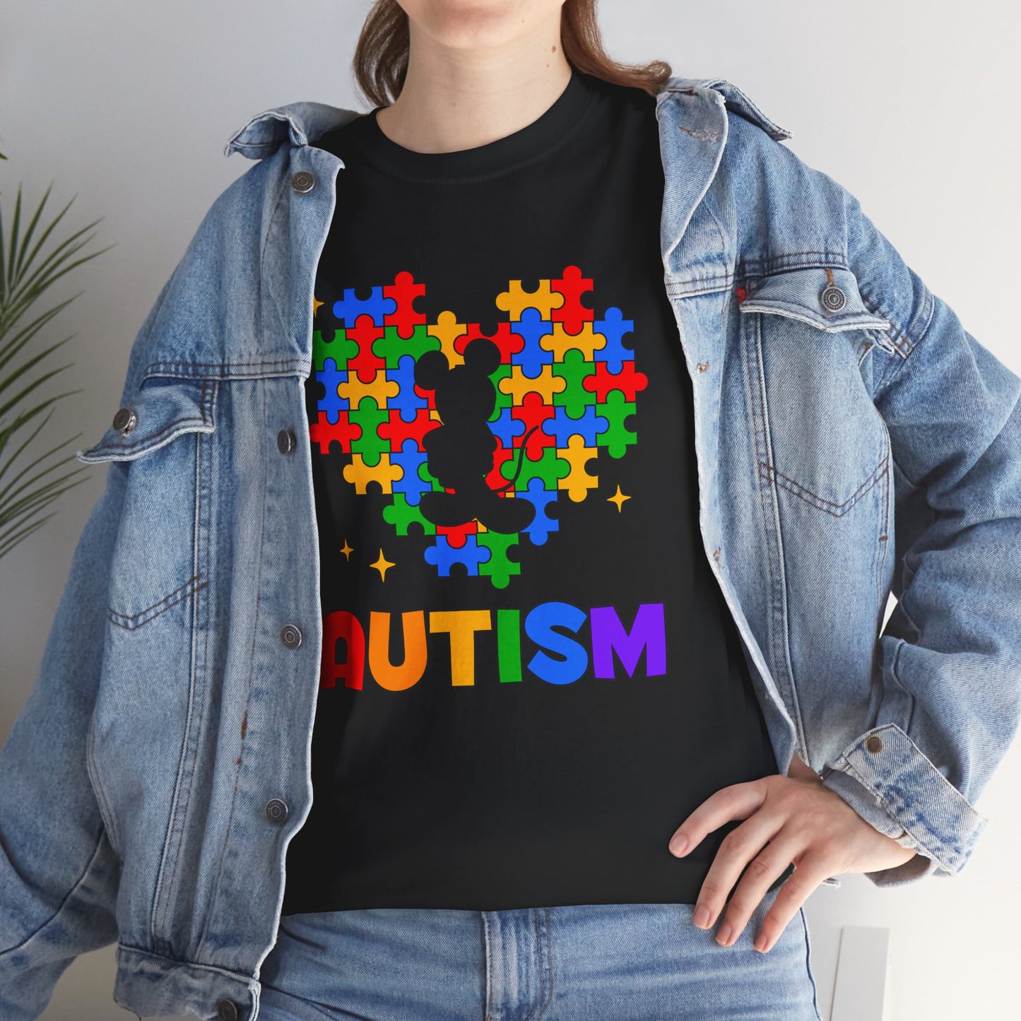 Autism Puzzle Heart T-Shirt — Colorful Support Tee