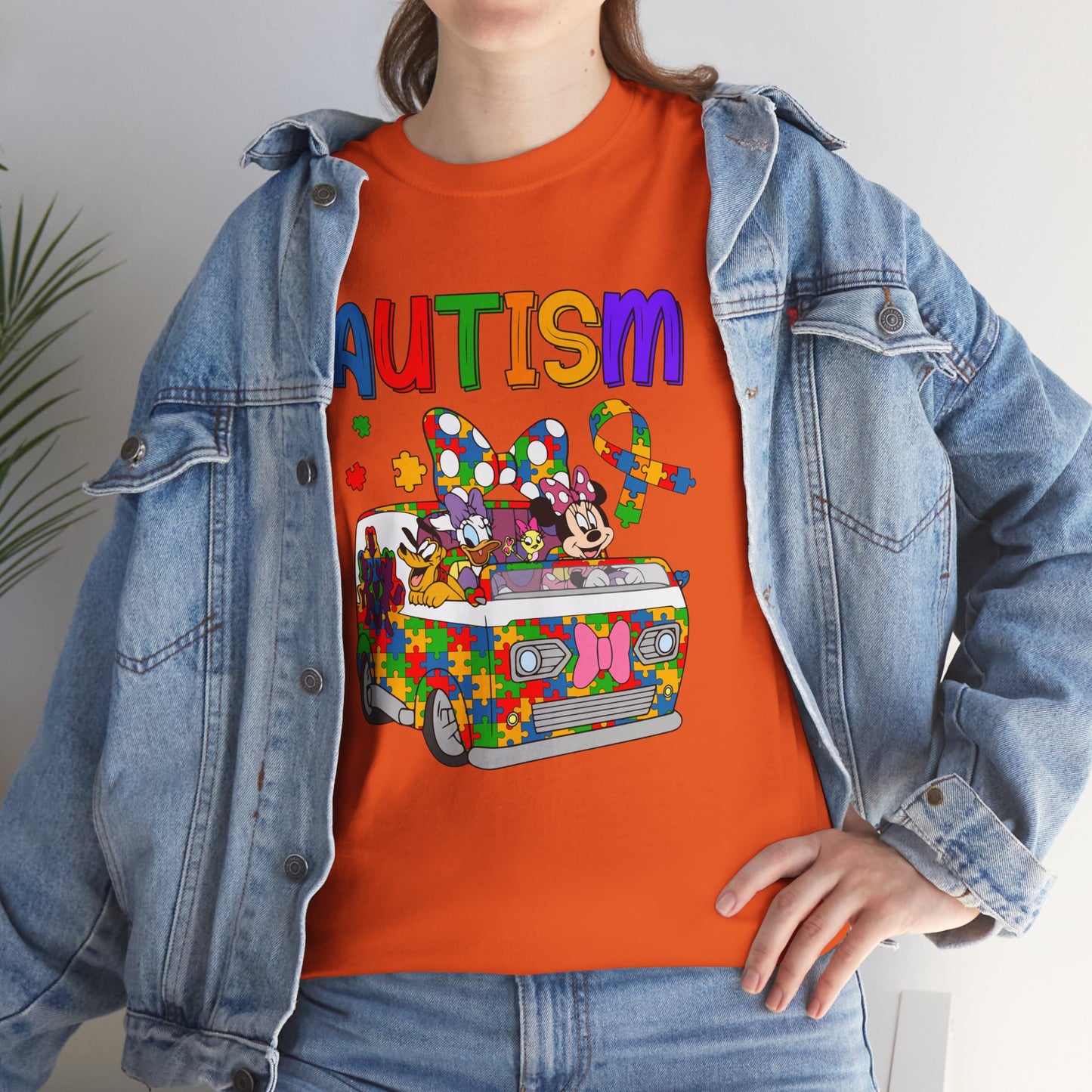 Autism Awareness Puzzle Van T-Shirt — Colorful Support Tee