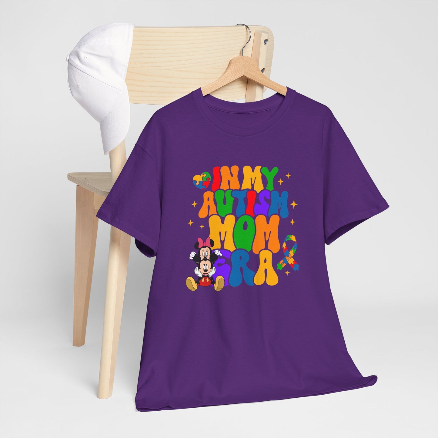 Autism Era Mom T-Shirt – Colorful Puzzle Heart Awareness Tee