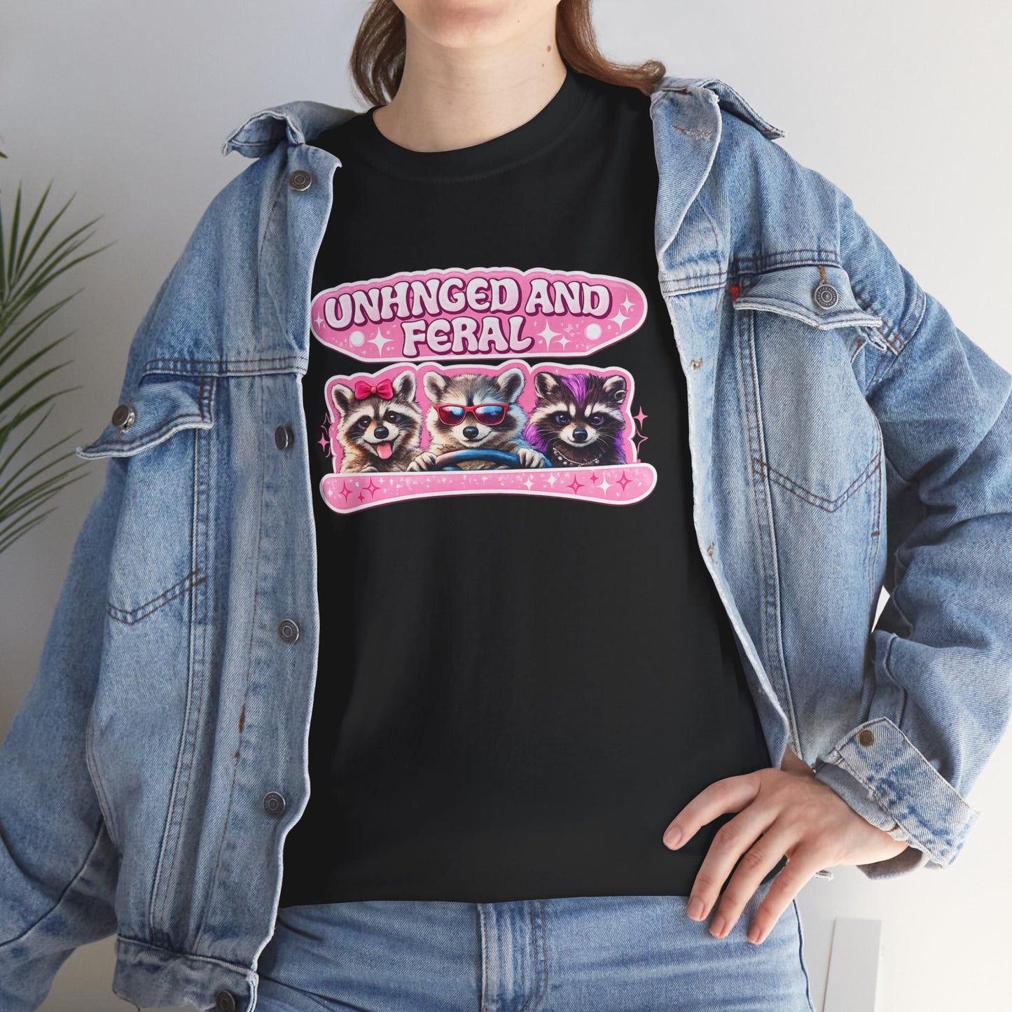Unhinged and Feral Raccoon Tee
