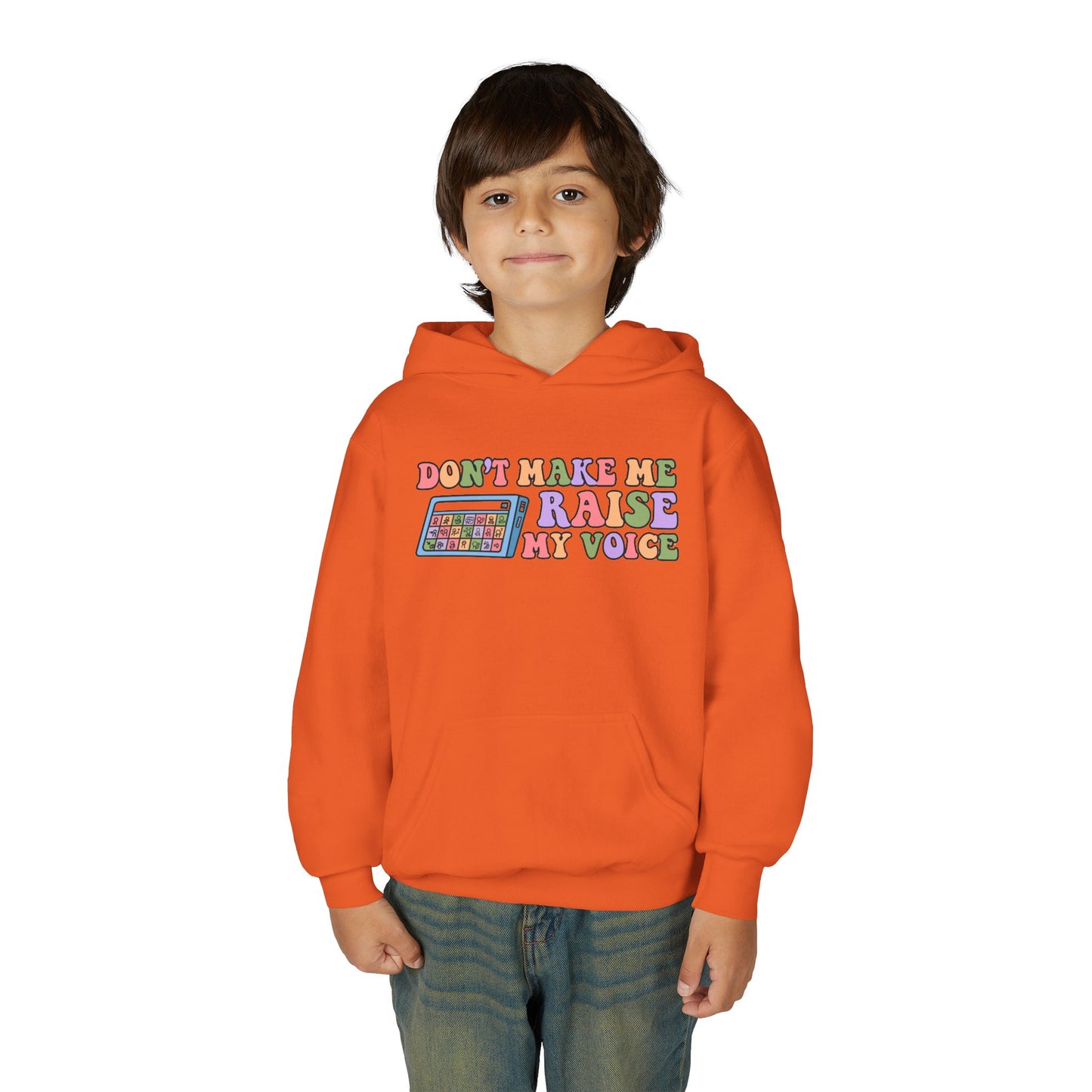 Youth Hoodie - Don't Make Me Raise My Voice Humor