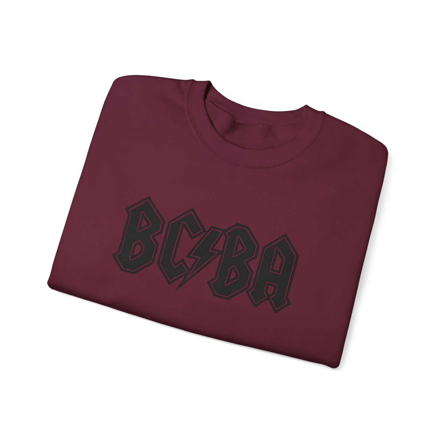 Sweatshirt — BCBA Lightning Logo Crewneck (Rock Band Vintage Style)