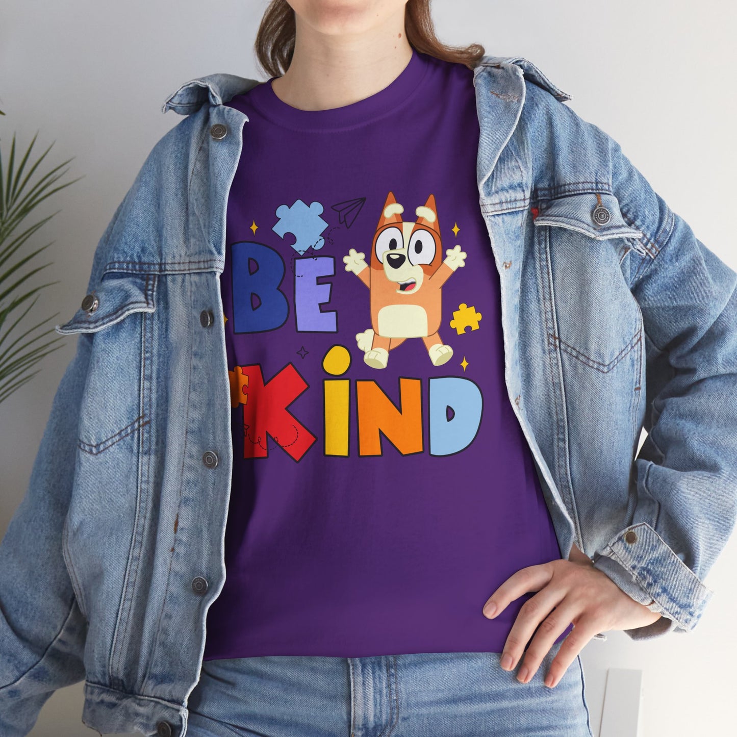 Be Kind Kids T-Shirt — Cute Cartoon Dog Positive Message Tee