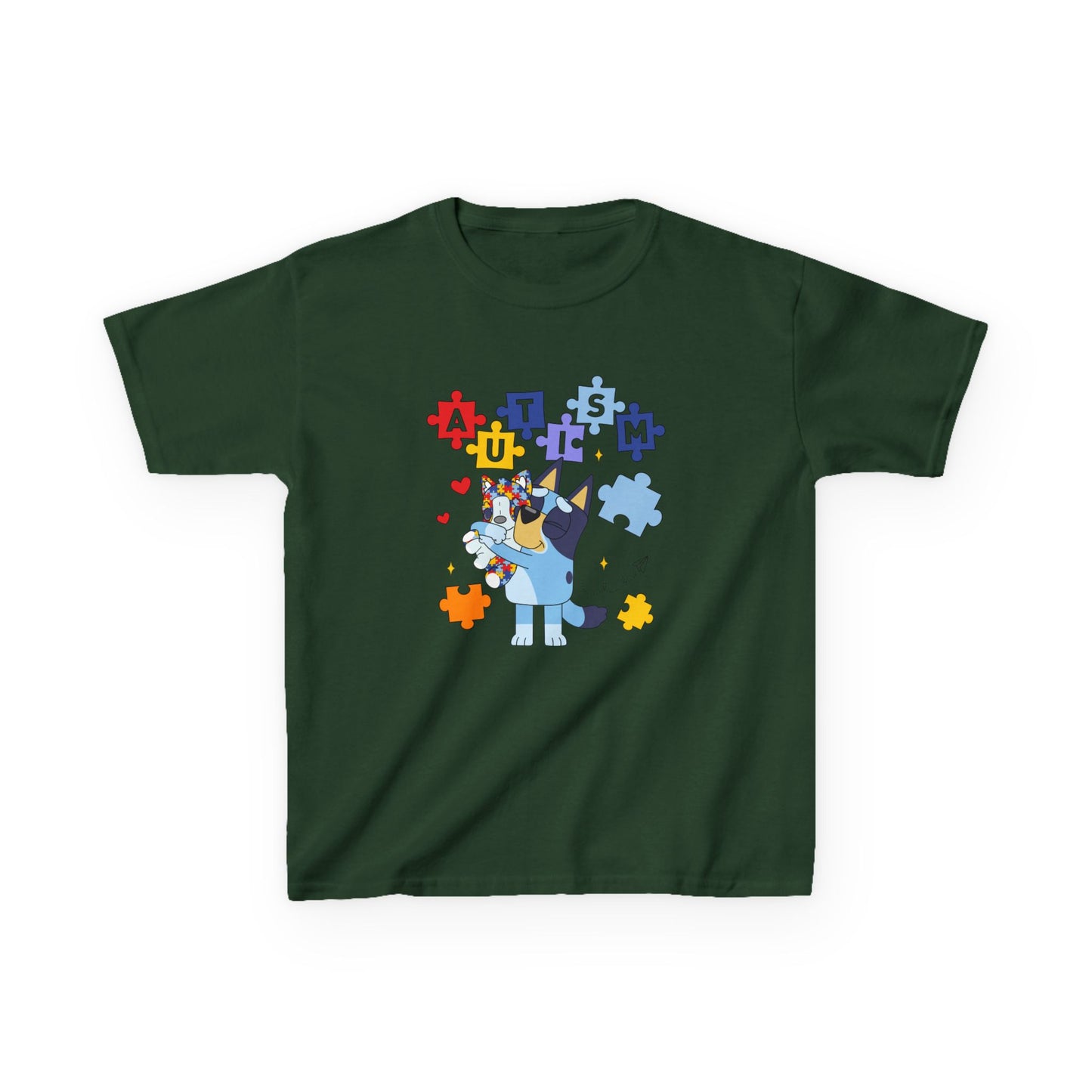Autism Awareness Kids Tee — Cute Puzzle-Piece Unicorn Design