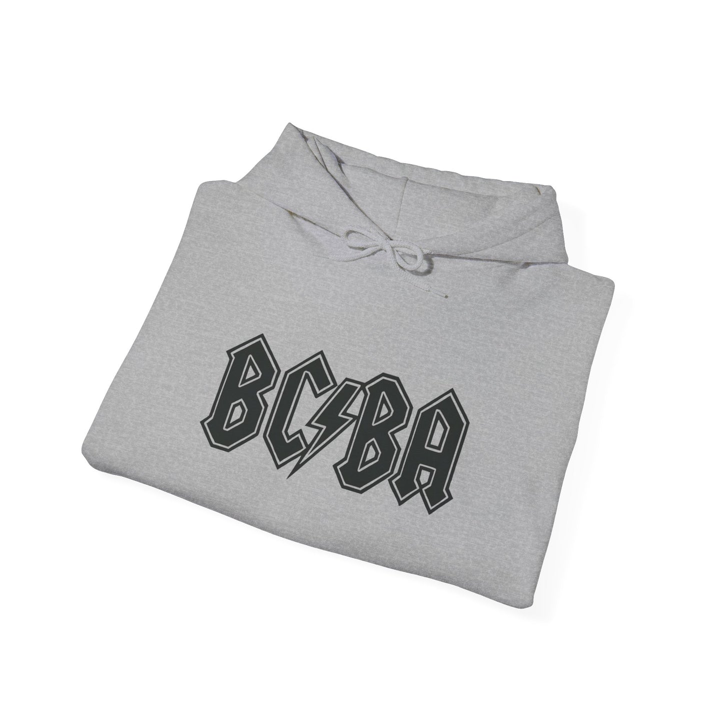 BCBA Lightning Logo Hoodie — Retro Rock Graphic Pullover