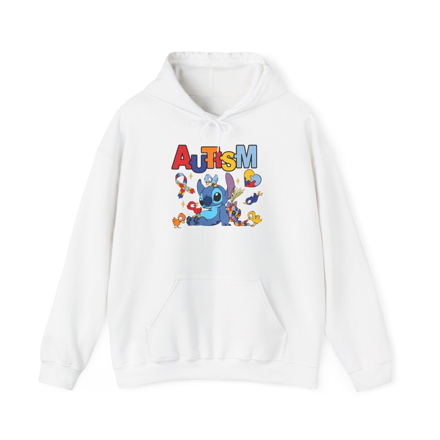 Autism Awareness Hoodie — Colorful Puzzle Heart Support Design