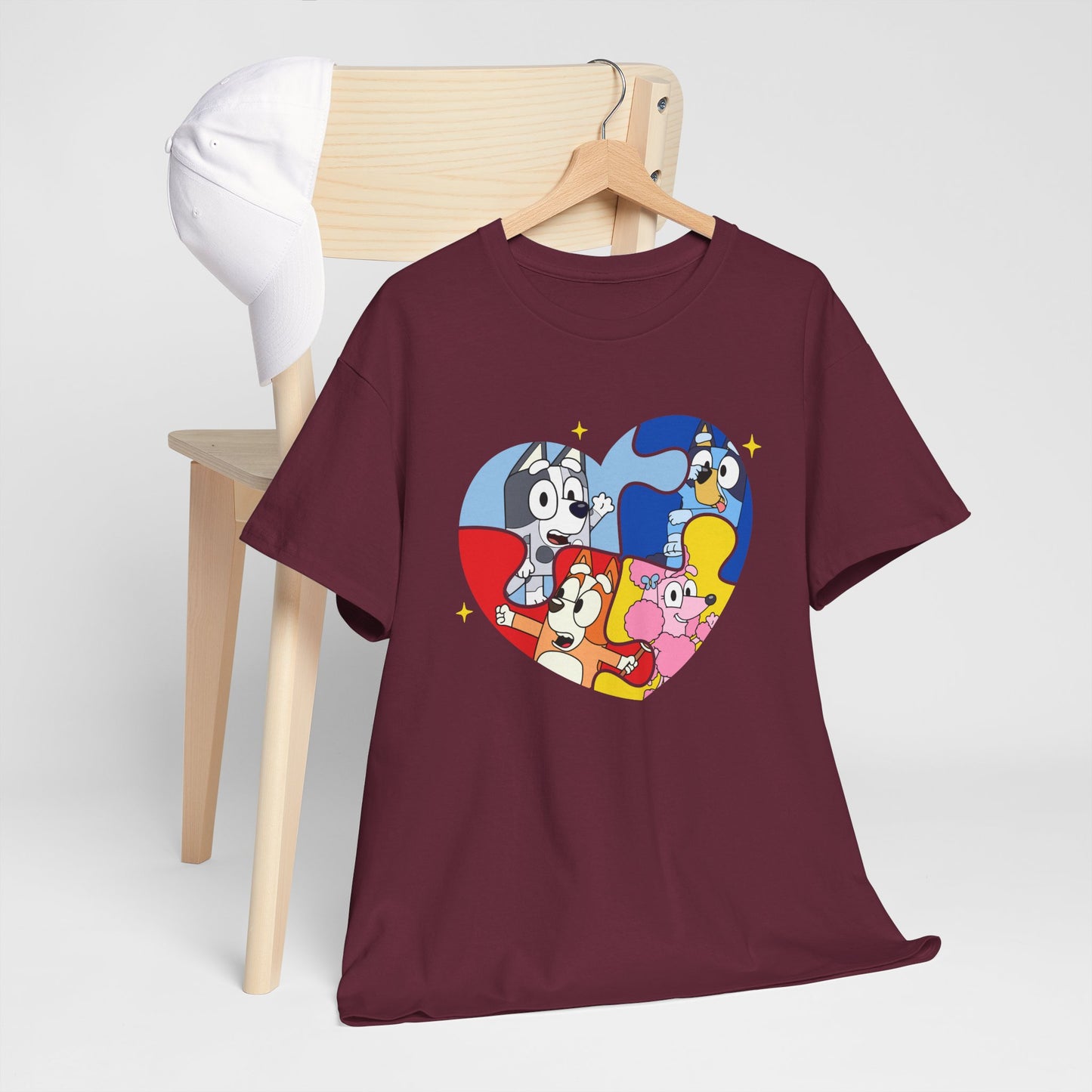 Cartoon Heart Characters T-Shirt — Cute Colorful Kids’ Graphic Tee