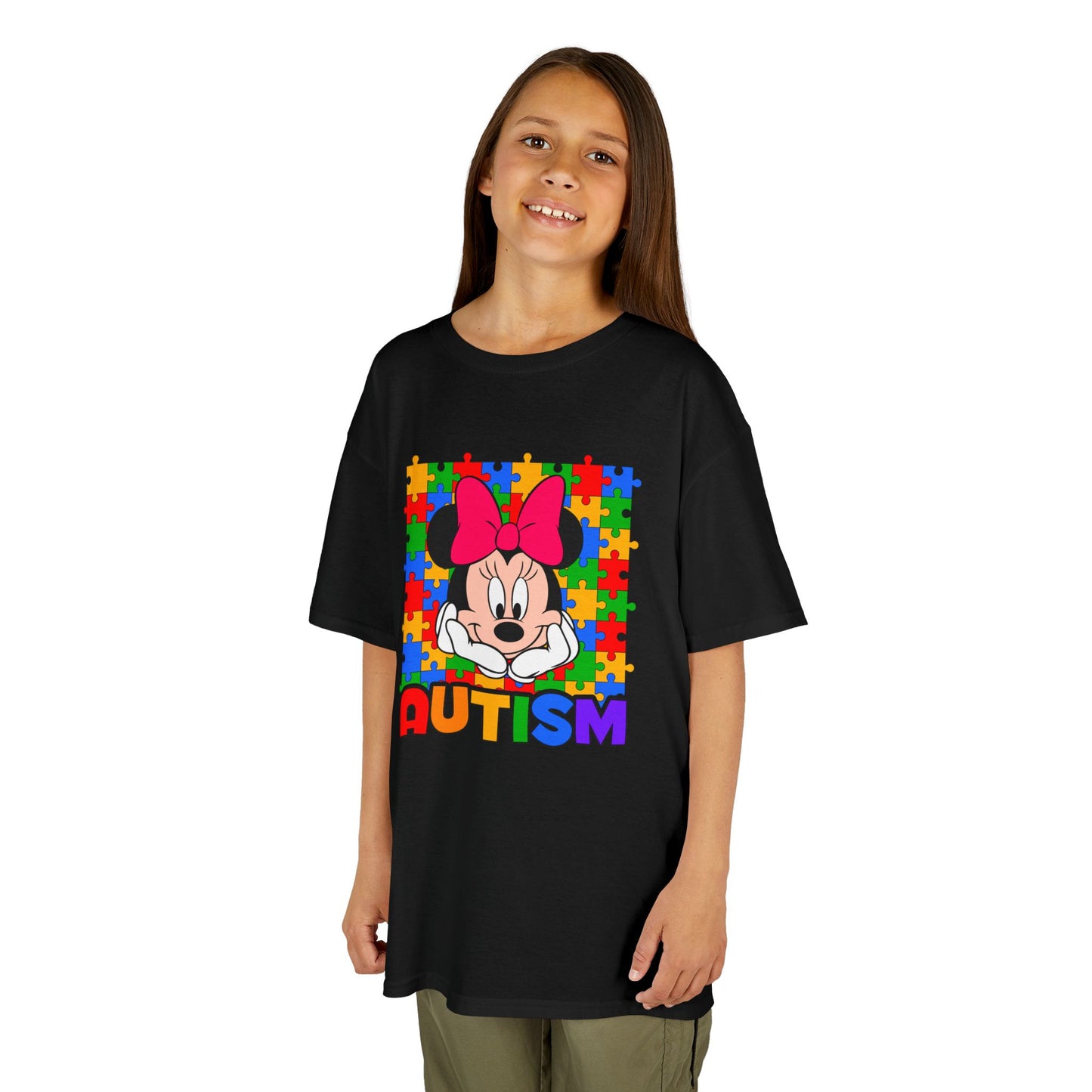 Kids Tee — Colorful Puzzle Autism Support Shirt
