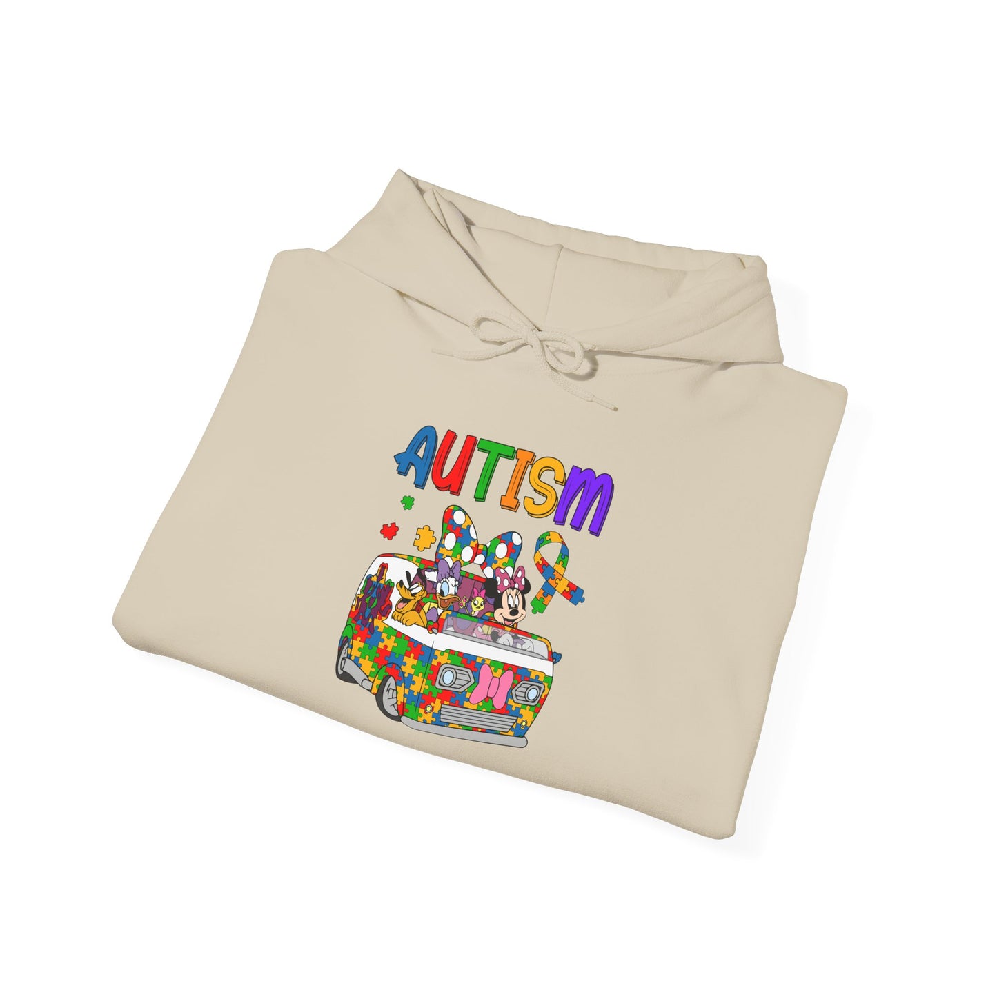 Autism Awareness Puzzle Heart Hoodie — Colorful Support Sweatshirt