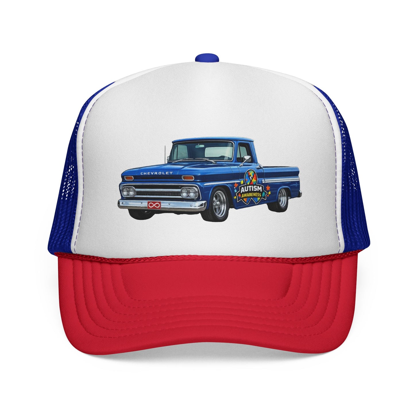 Tim’s Truck- Vintage Blue Pickup Trucker Cap — Classic Retro Truck Mesh Hat