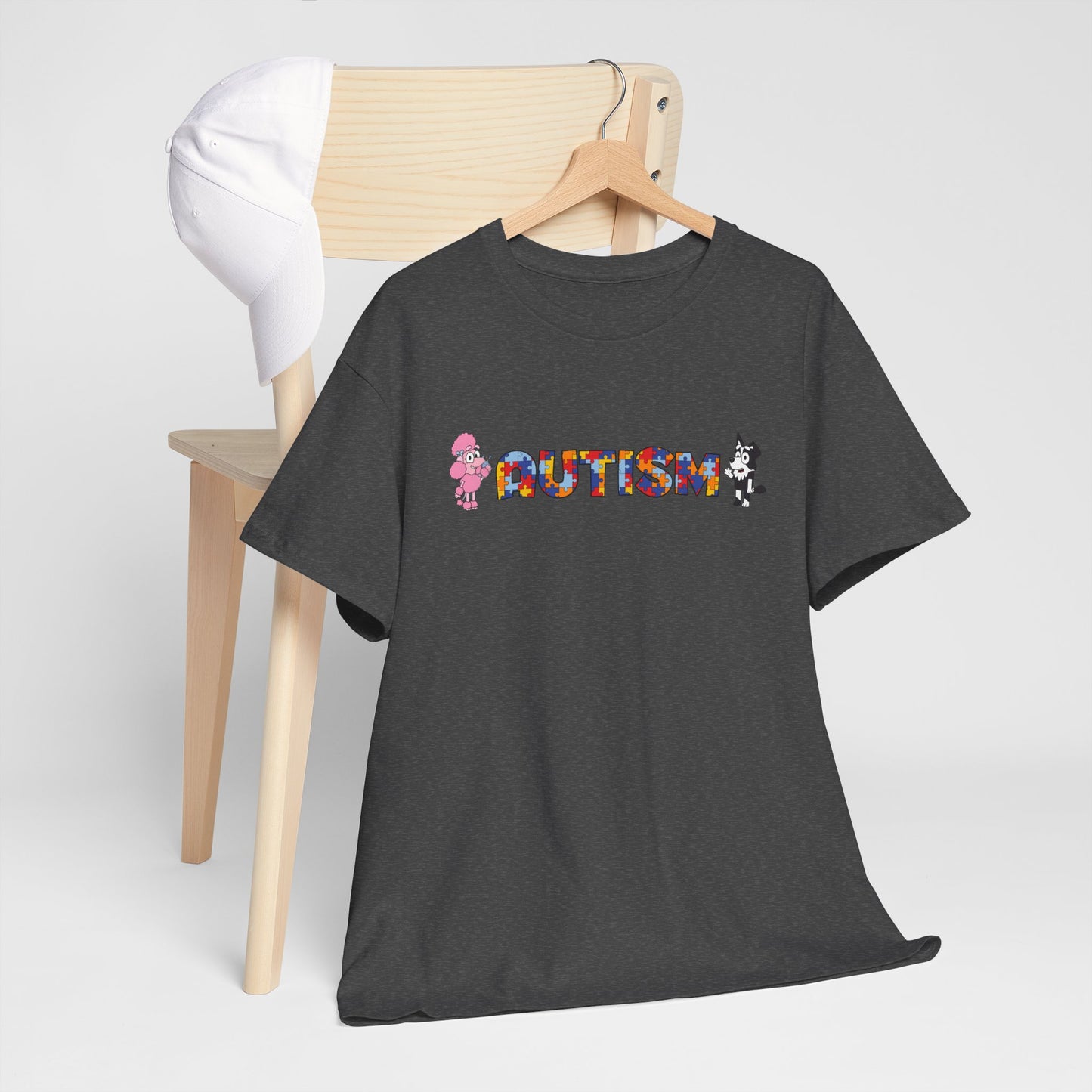 Autism Awareness Puzzle-Pattern T-Shirt