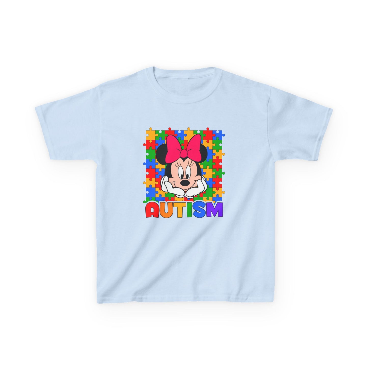Kids Tee — Colorful Puzzle Autism Support Shirt