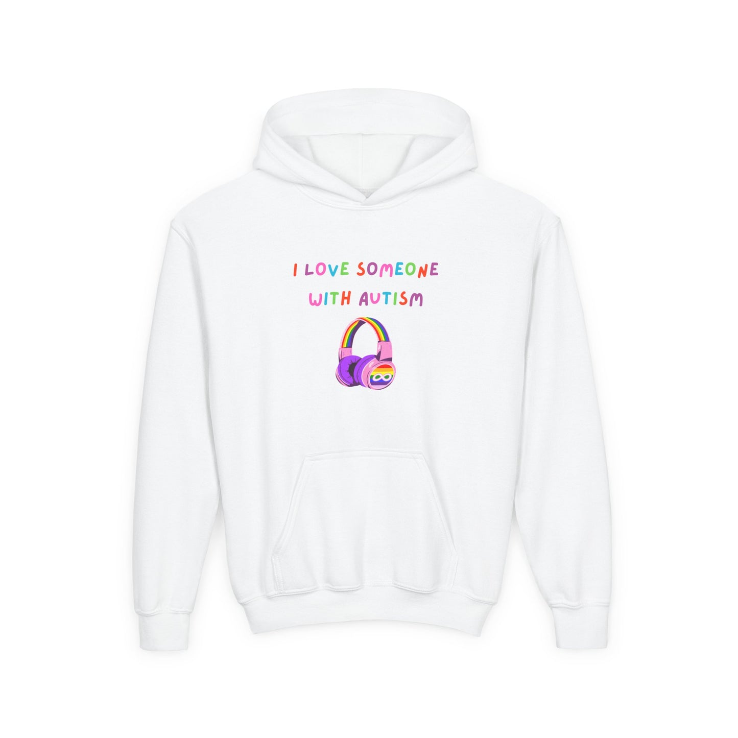 Autism Awareness Youth Hoodie - I Love Someone with Autism