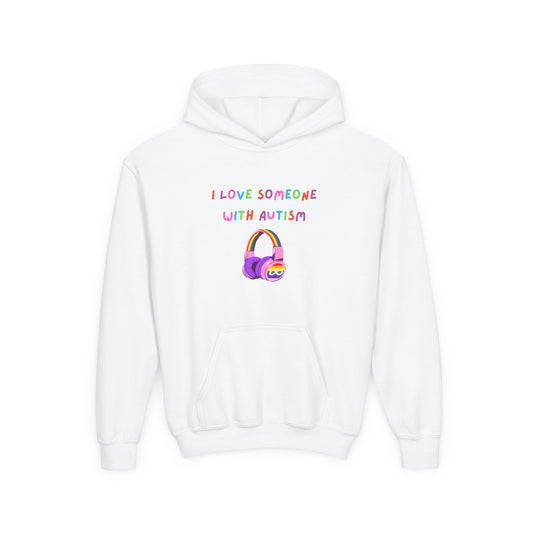 Autism Awareness Youth Hoodie - I Love Someone with Autism