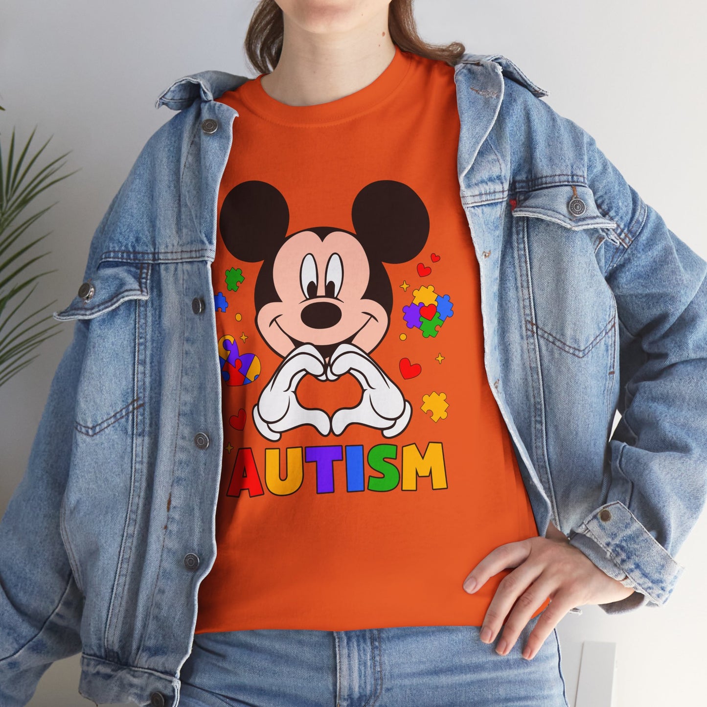 Autism Awareness T-Shirt — Colorful Puzzle Heart Design