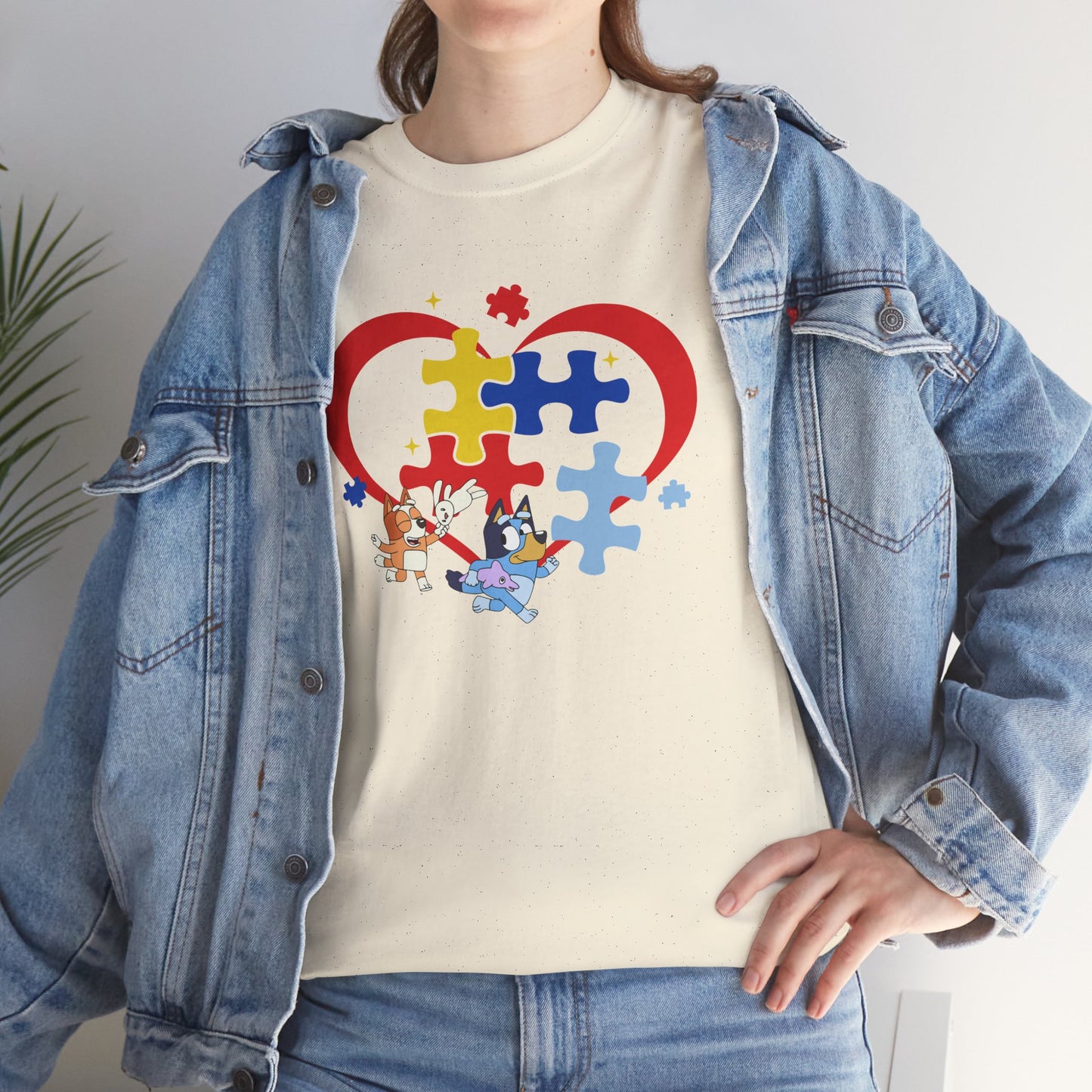 Autism Awareness Heart Puzzle T-Shirt