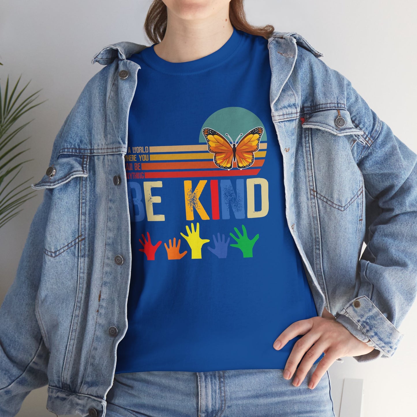 Be Kind Unisex Heavy Cotton Tee - Colorful Inspirational T-Shirt