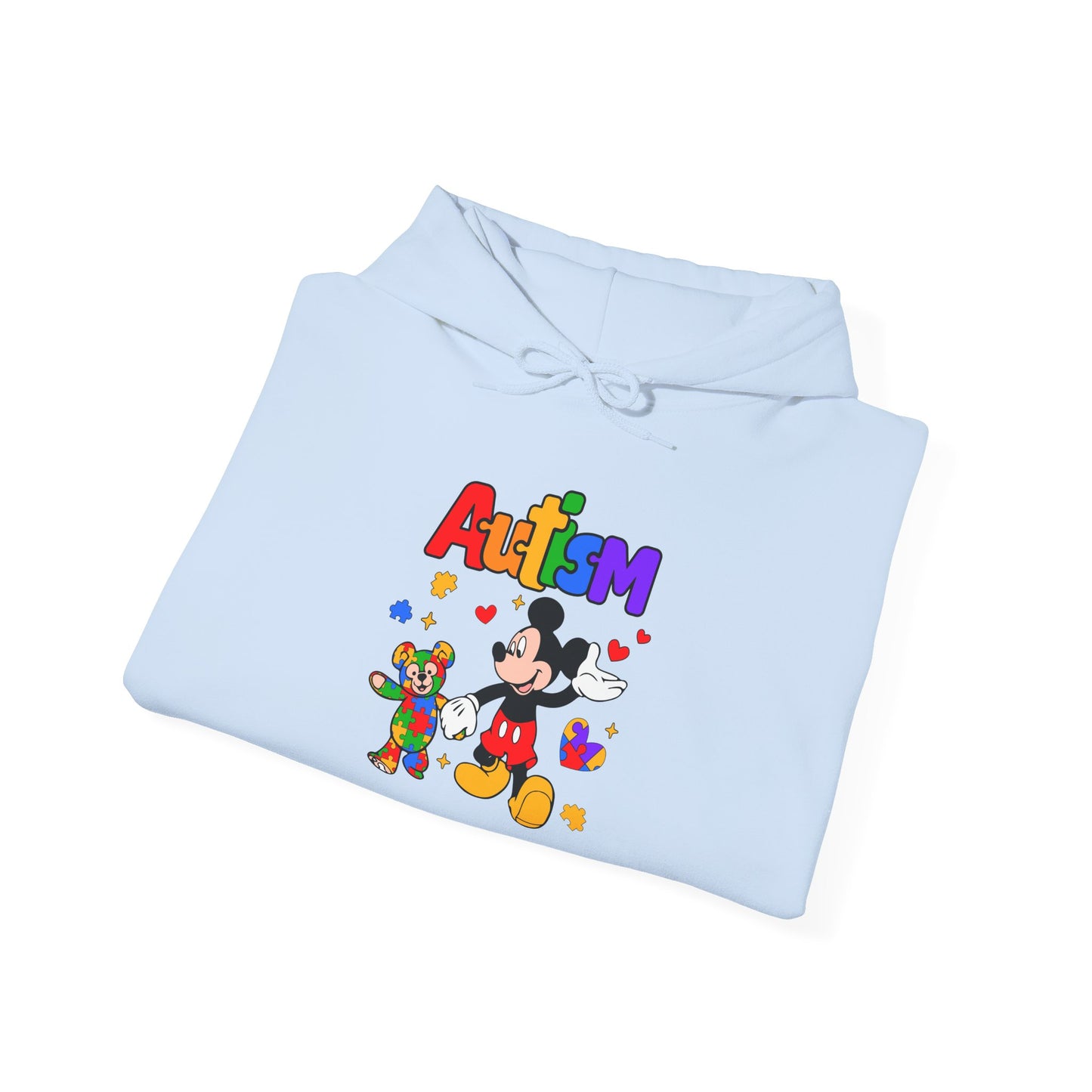 Autism Awareness Hoodie — Colorful Puzzle Heart Design