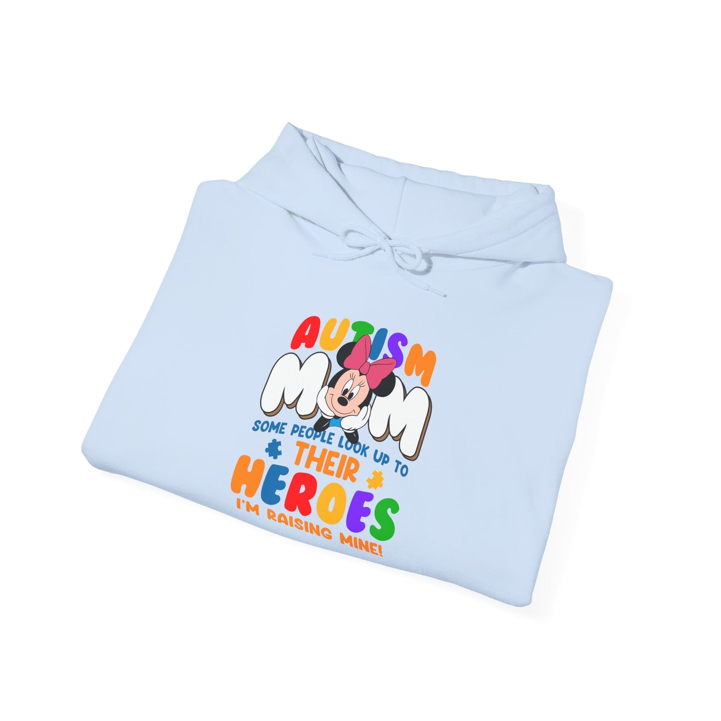 Autism Mom Hoodie - Proud Parent Support Sweatshirt (I’m Raising Heroes)