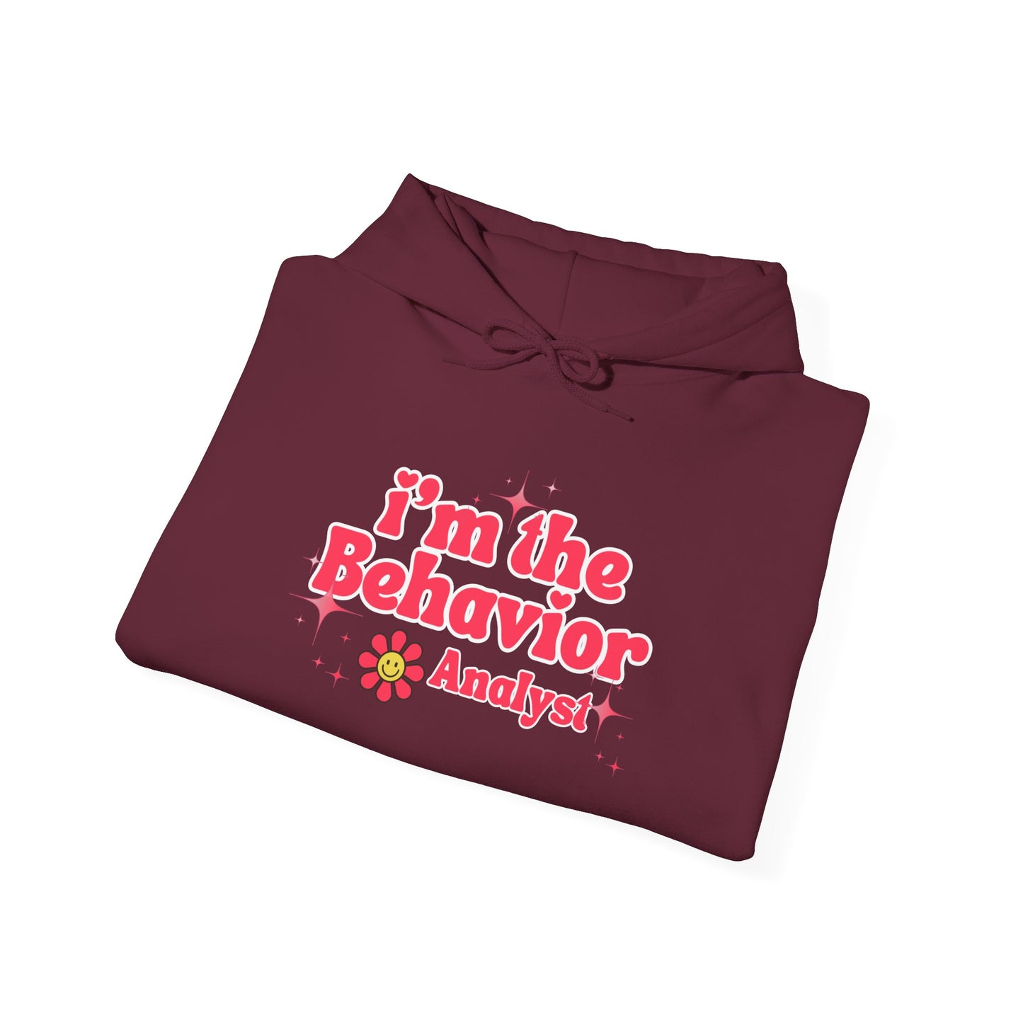 Behavior Analyst Hoodie — “I’m the Behavior Analyst” Retro Floral Design