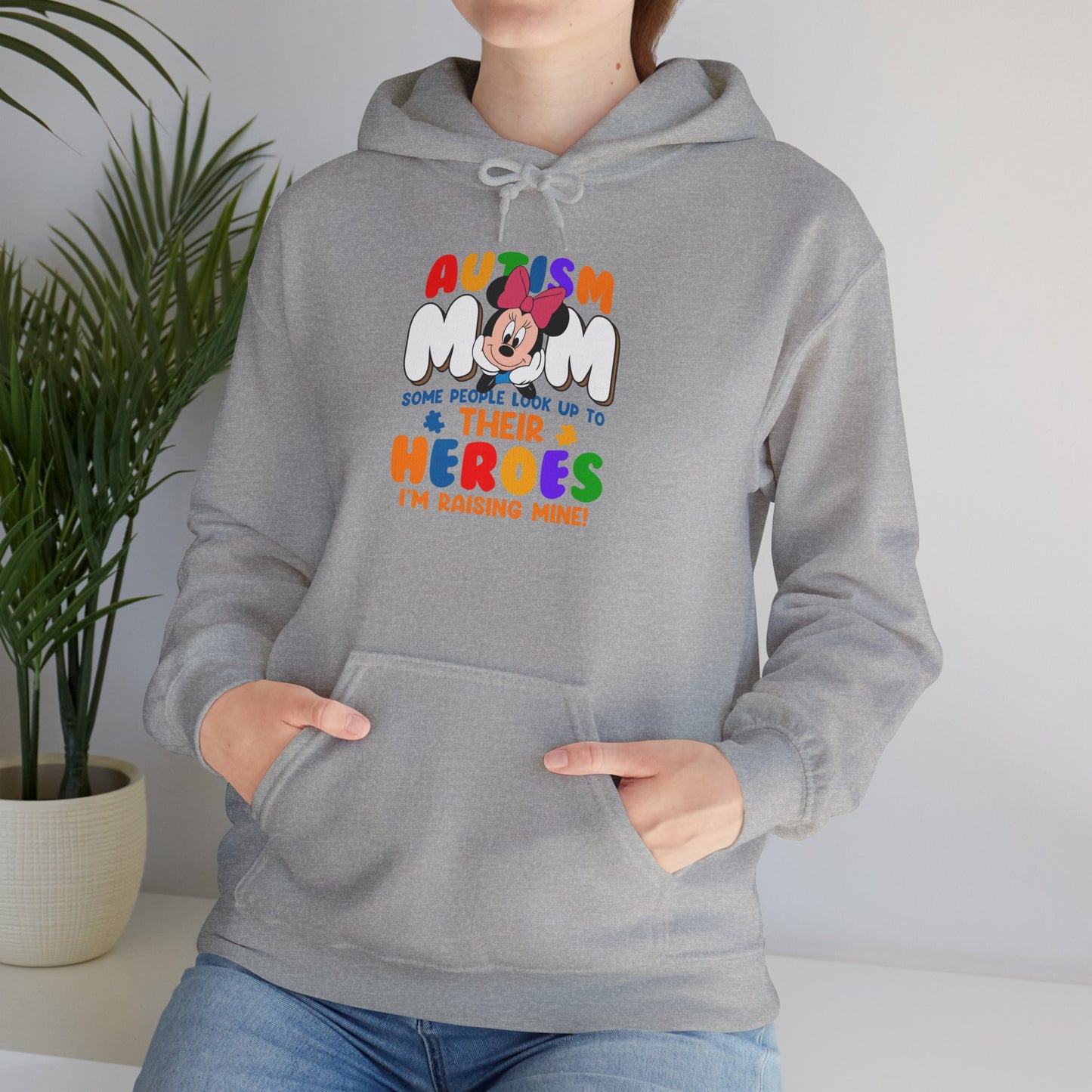 Autism Mom Hoodie - Proud Parent Support Sweatshirt (I’m Raising Heroes)