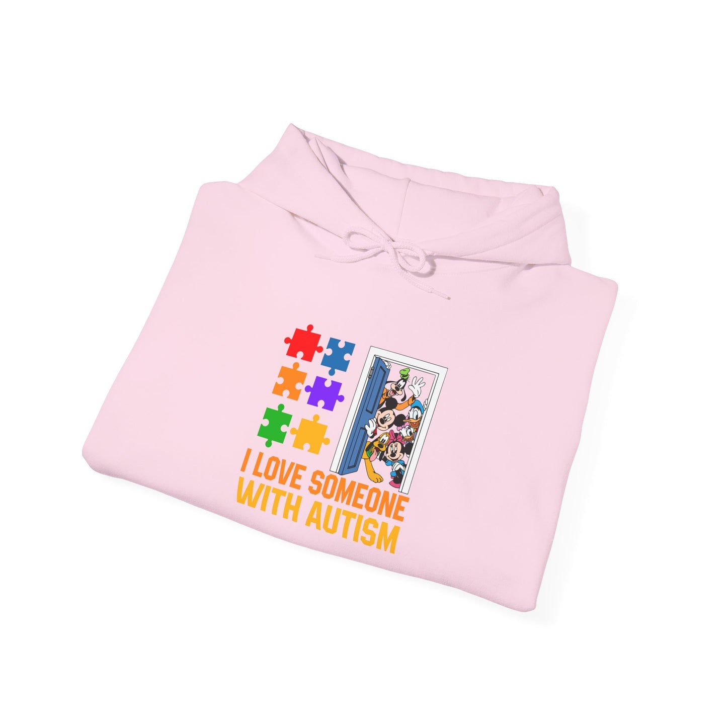 I Love Someone With Autism Hoodie — Puzzle Heart Awareness Sweatshirt