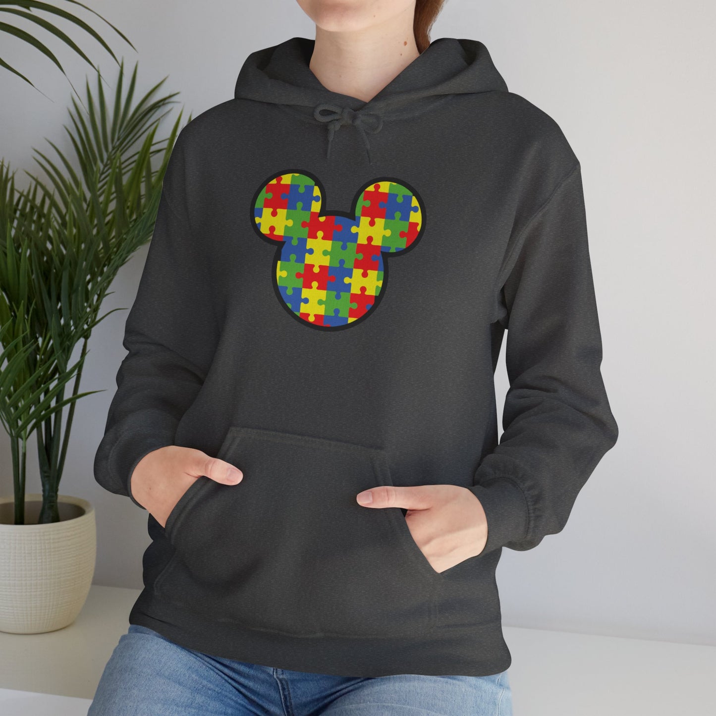 Colorful Puzzle Mickey Hoodie - Unisex Heavy Blend®