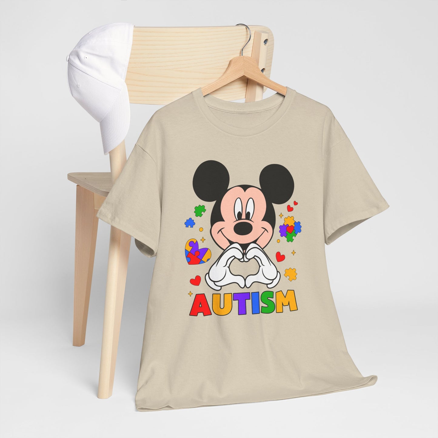 Autism Awareness T-Shirt — Colorful Puzzle Heart Design