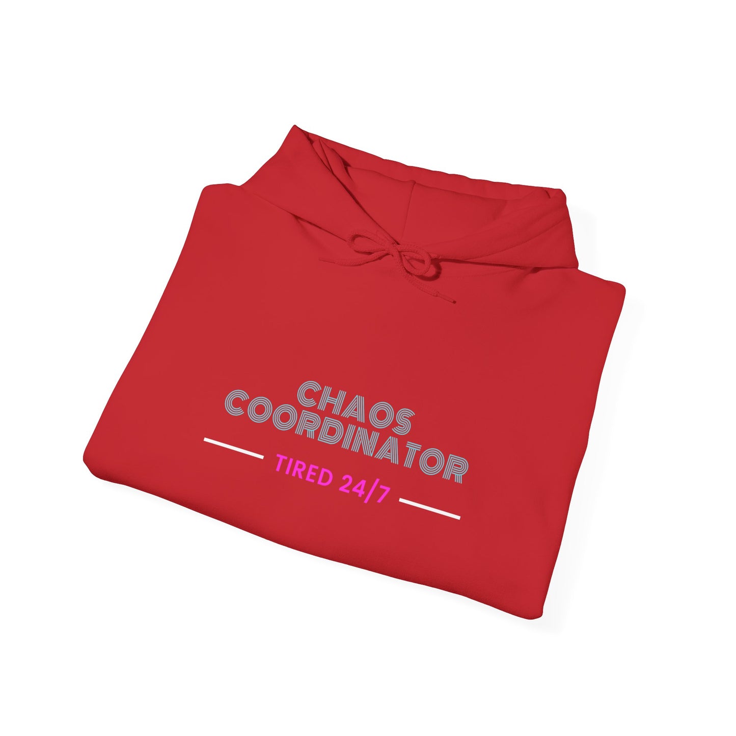 Chaos Coordinator Hoodie — Pastel 'Chaos Coordinator' Text Pullover