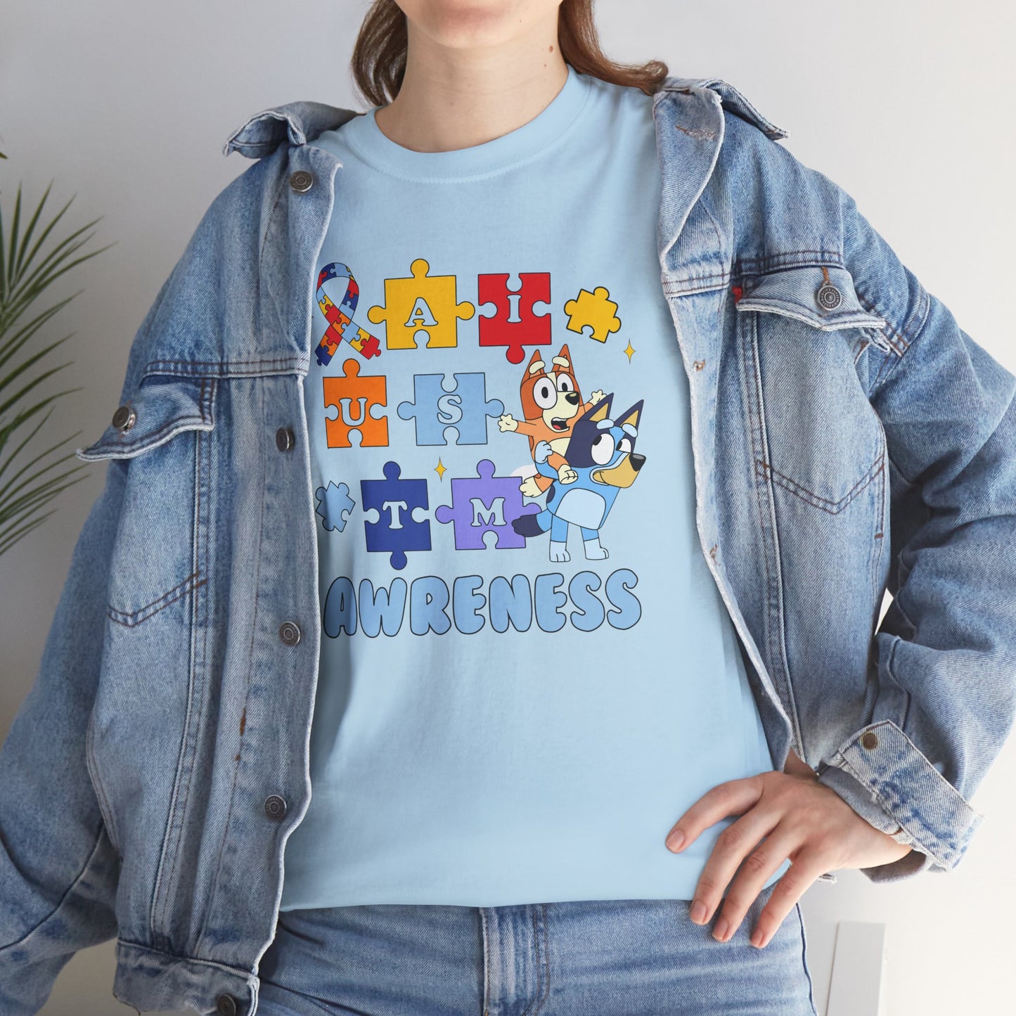 Autism Awareness Puzzle Tee - "I Am Awareness" Support Shirt