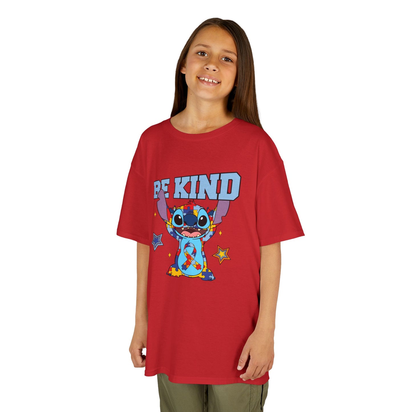 Kids Tee — Cute 'Be Kind' Cartoon Alien Graphic Shirt