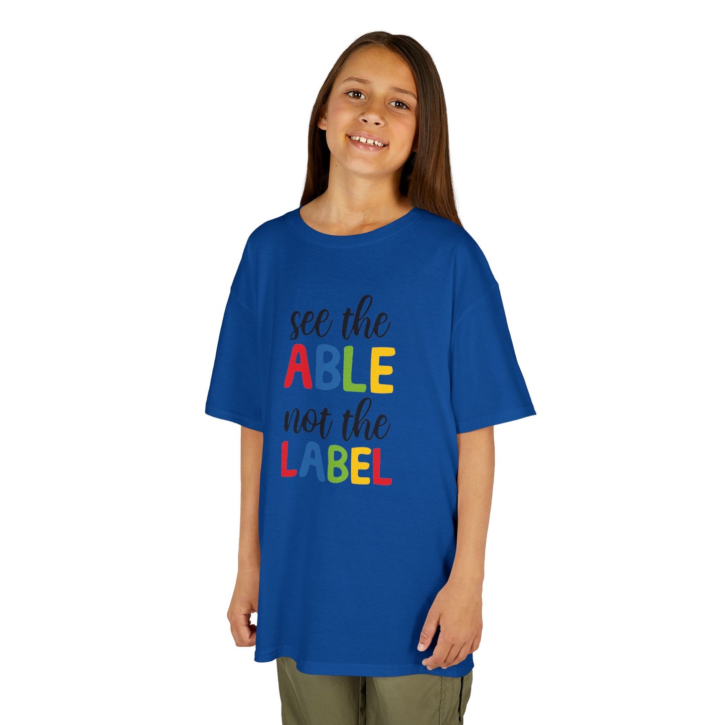 Kids Inspirational Tee - 'See the Able, Not the Label'