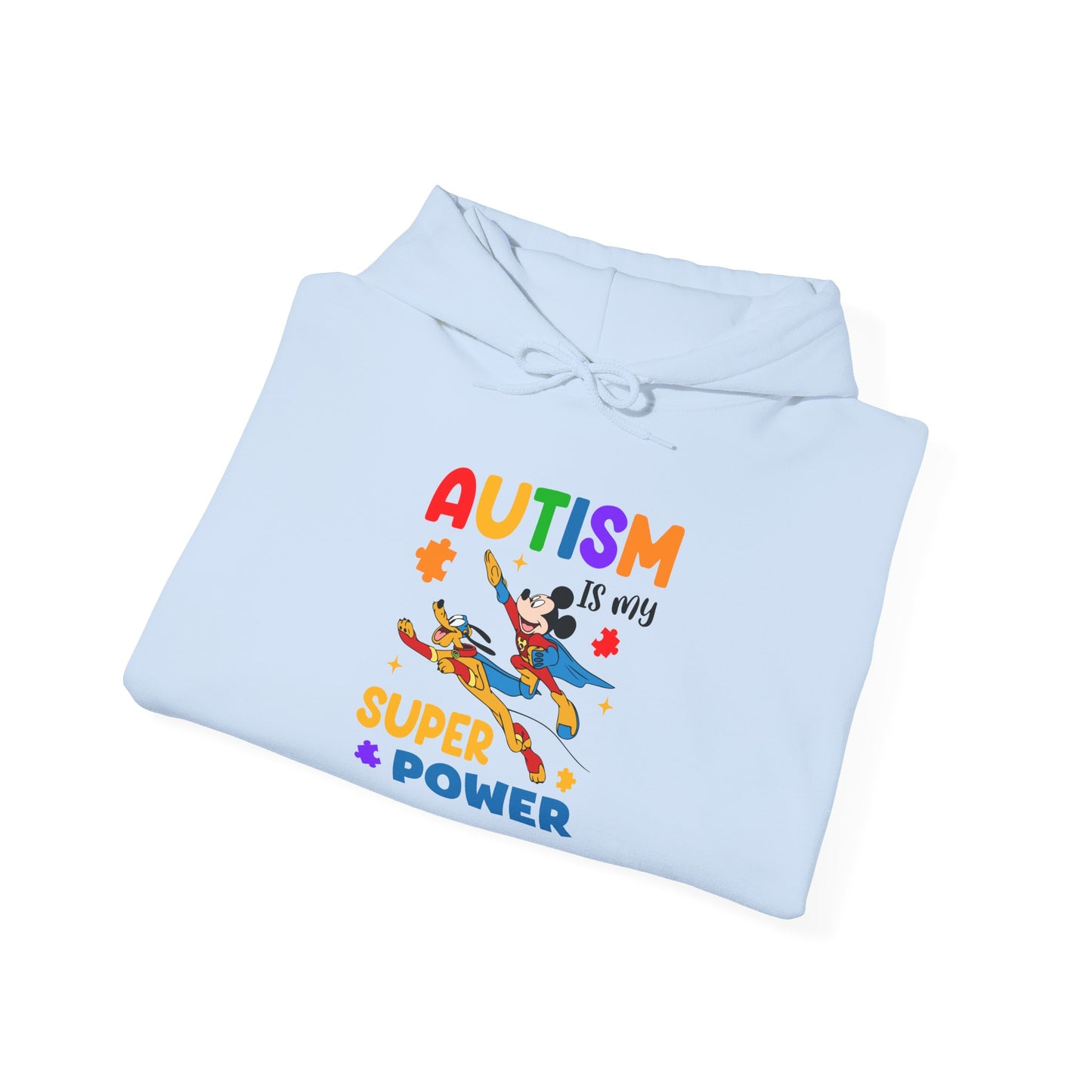 Autism Is My Superpower Hoodie — Colorful Kids & Adult Awareness Pullover