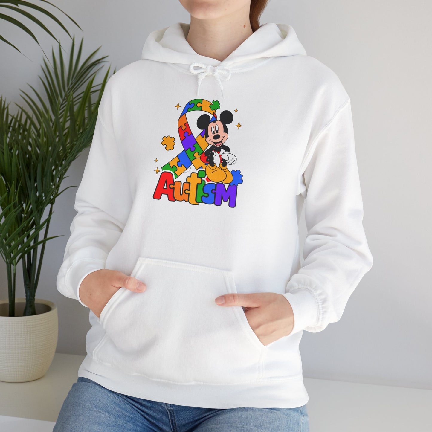 Autism Awareness Hoodie — Colorful Puzzle Heart Design
