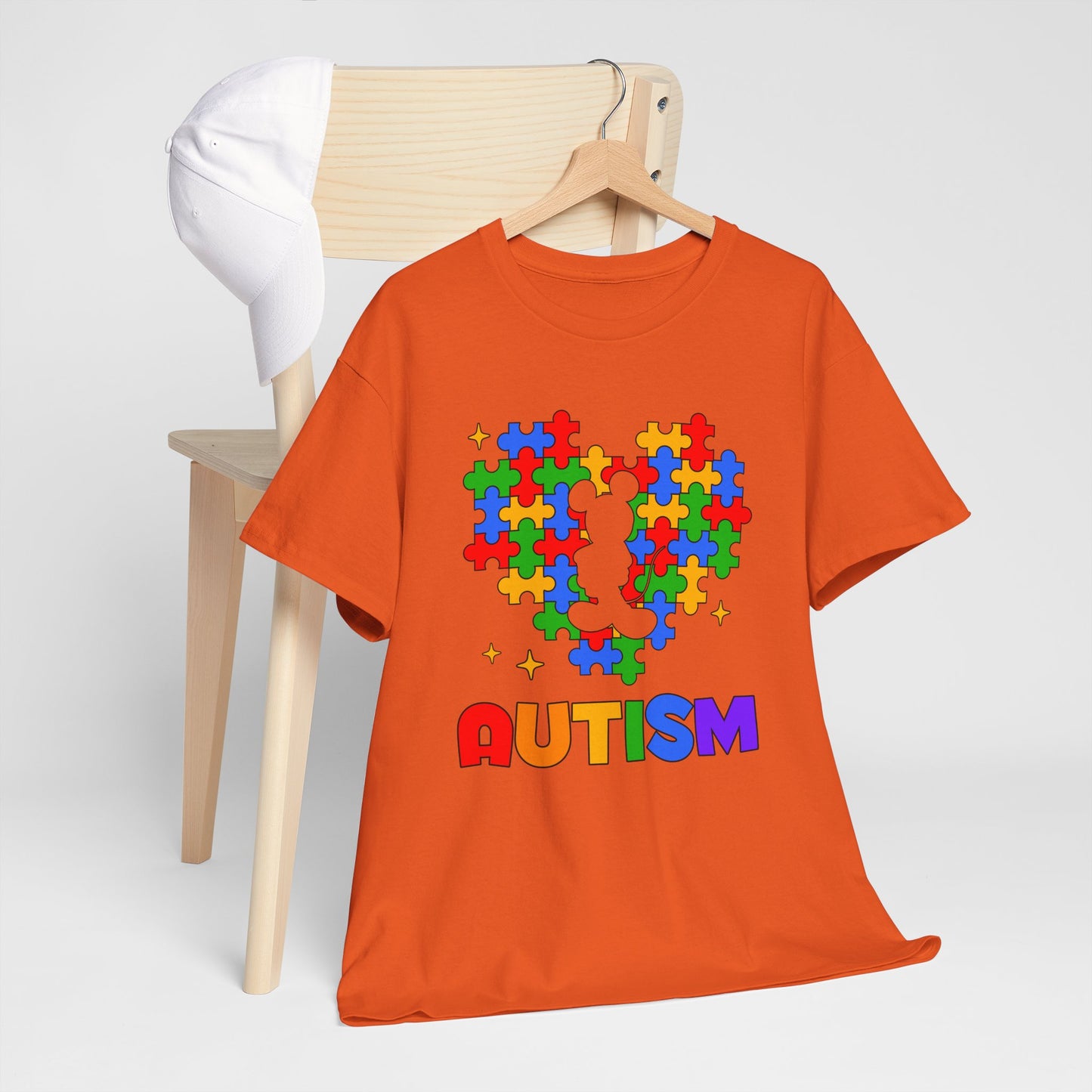 Autism Puzzle Heart T-Shirt — Colorful Support Tee