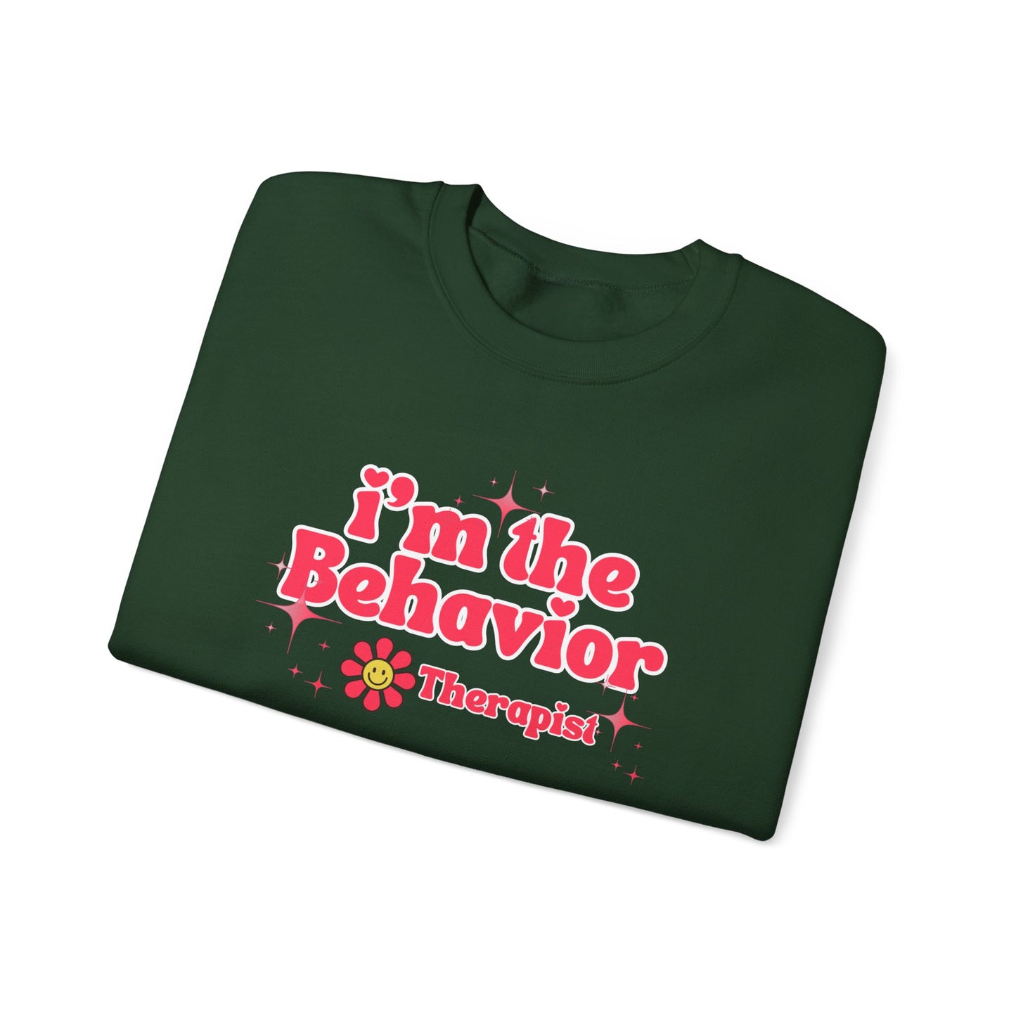 Behavior Therapist Sweatshirt - "I'm the Behavior Therapist" Retro Floral Crewneck