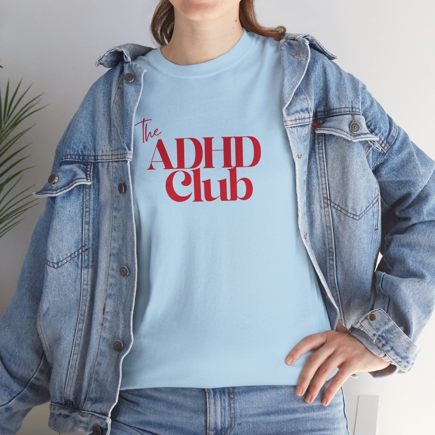 ADHD Club Unisex Heavy Cotton Tee - Comfortable & Supportive T-Shirt