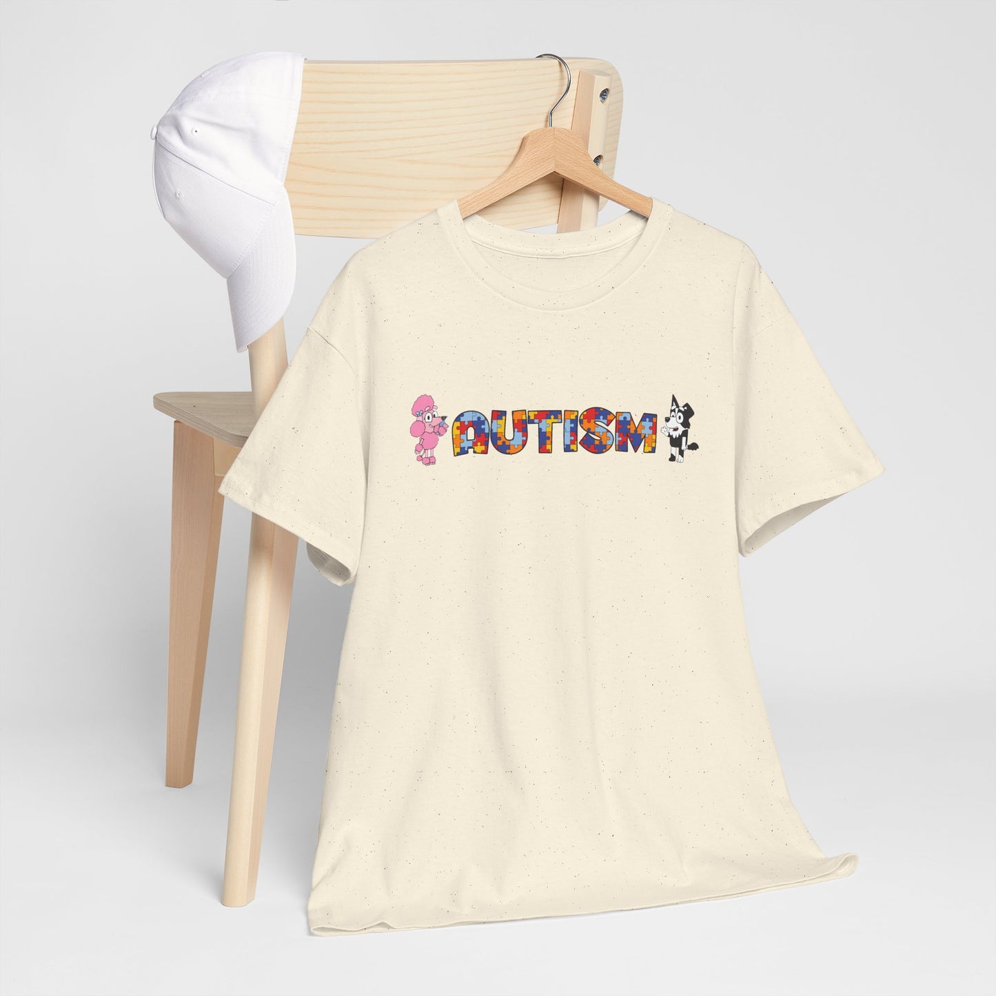 Autism Awareness Puzzle-Pattern T-Shirt